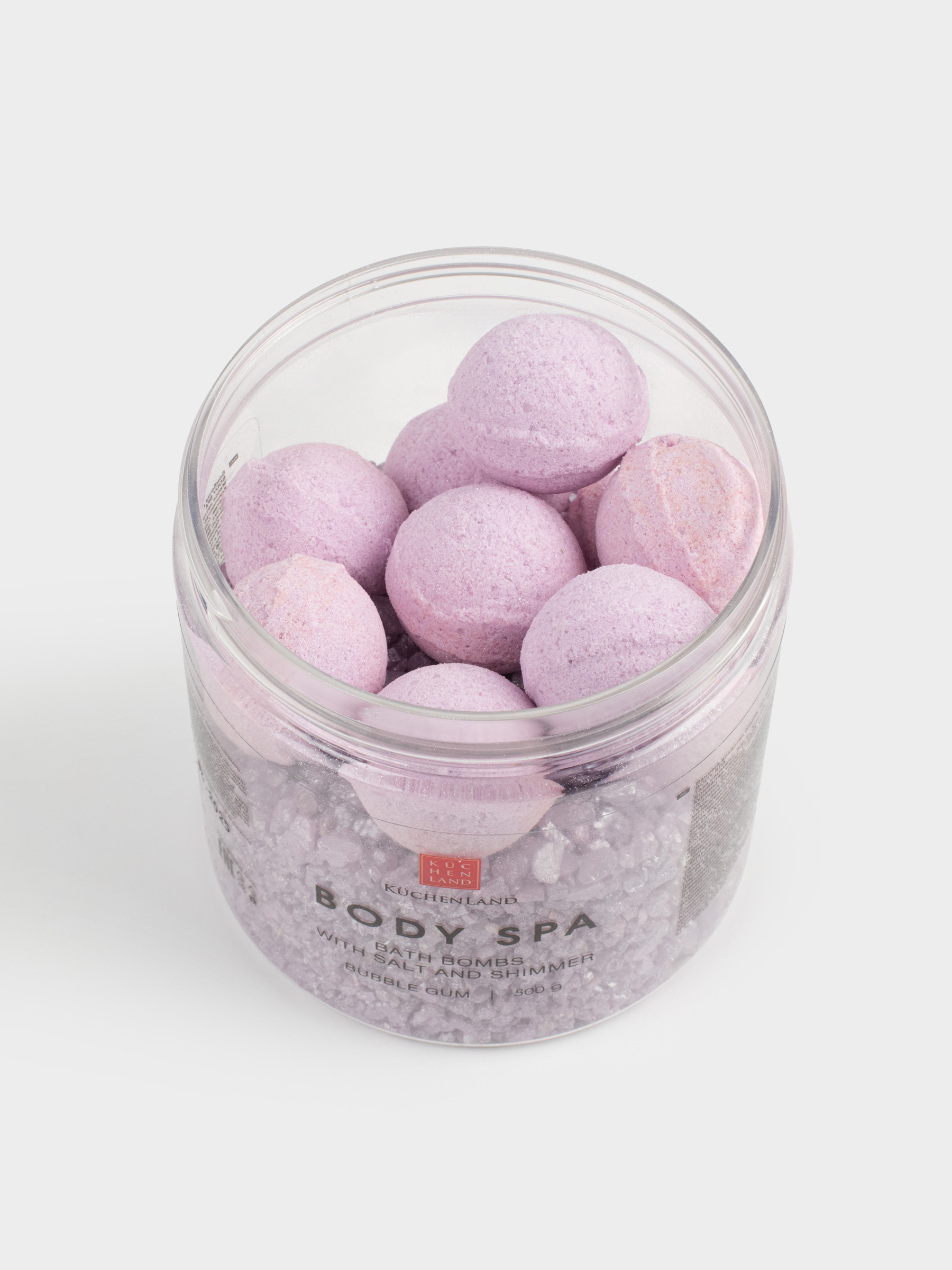 Бомбочка для ванны, 10 шт, с солью и шиммером, Бабл-гам, Body spa, image-4