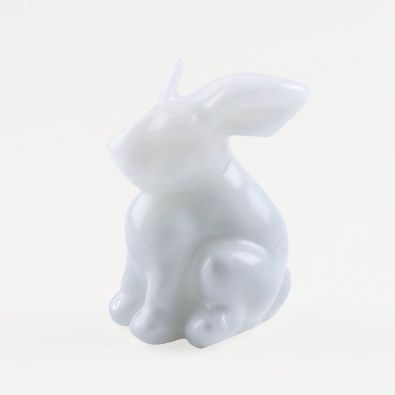 Свеча, 9 см, бело-серая, Кролик, Rabbit