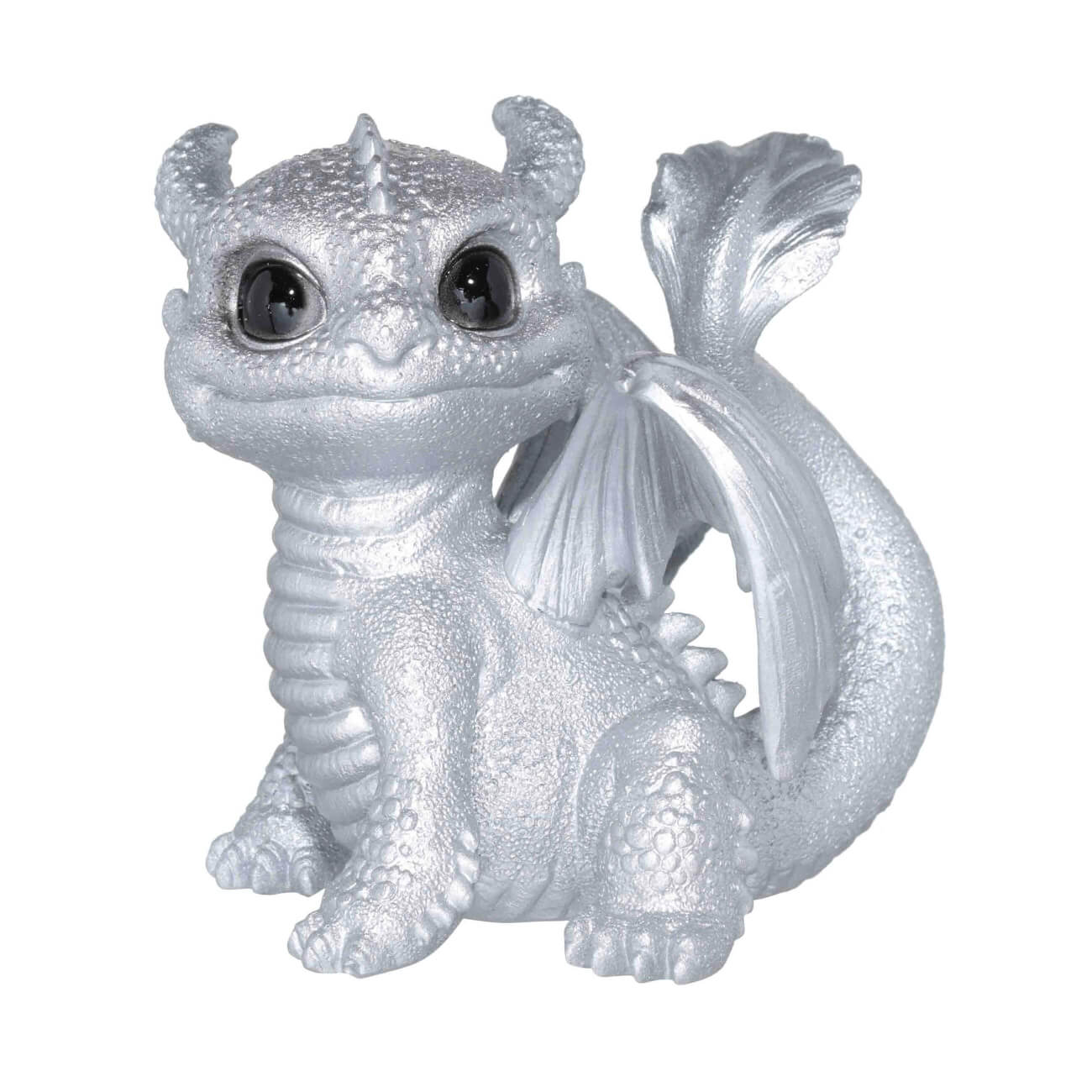 

Статуэтка, 13 см, полирезин, серебристая, Дракон, Dragon cute