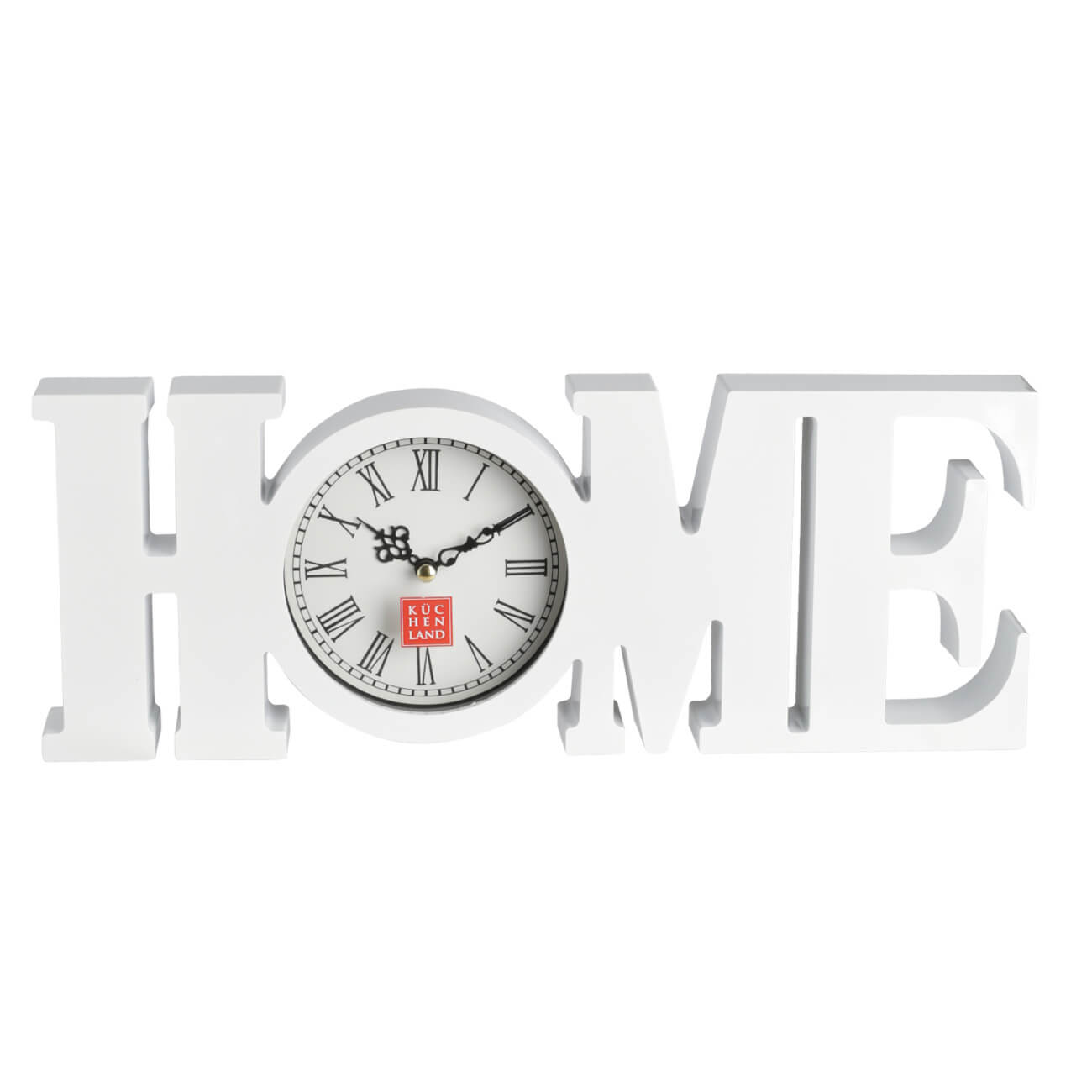 Часы настенные, 39х15 см, пластик/стекло, белые, Ноmе, Home deco