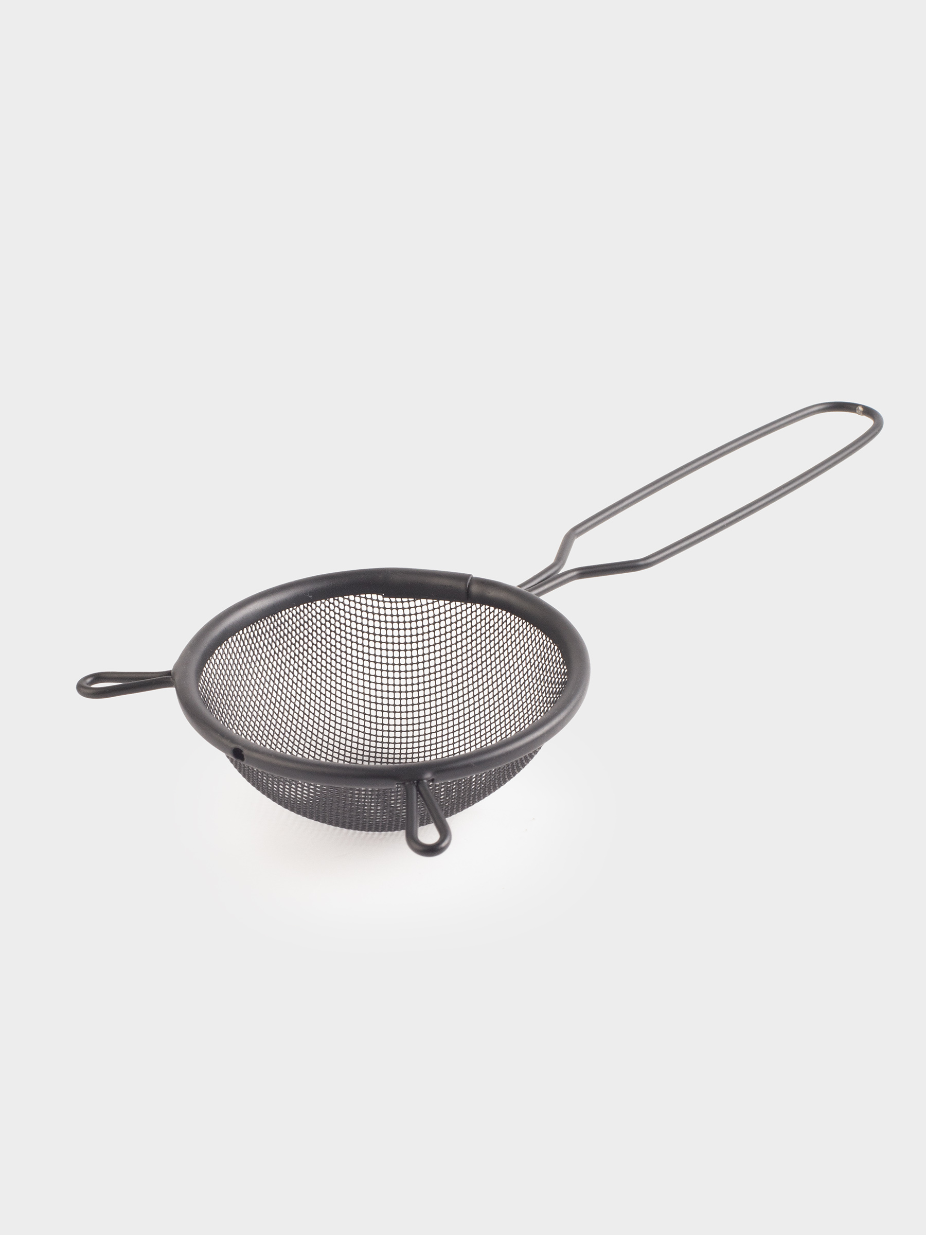 Сито, 8 см, с ручкой, металл, черное, X-Loft, image-1