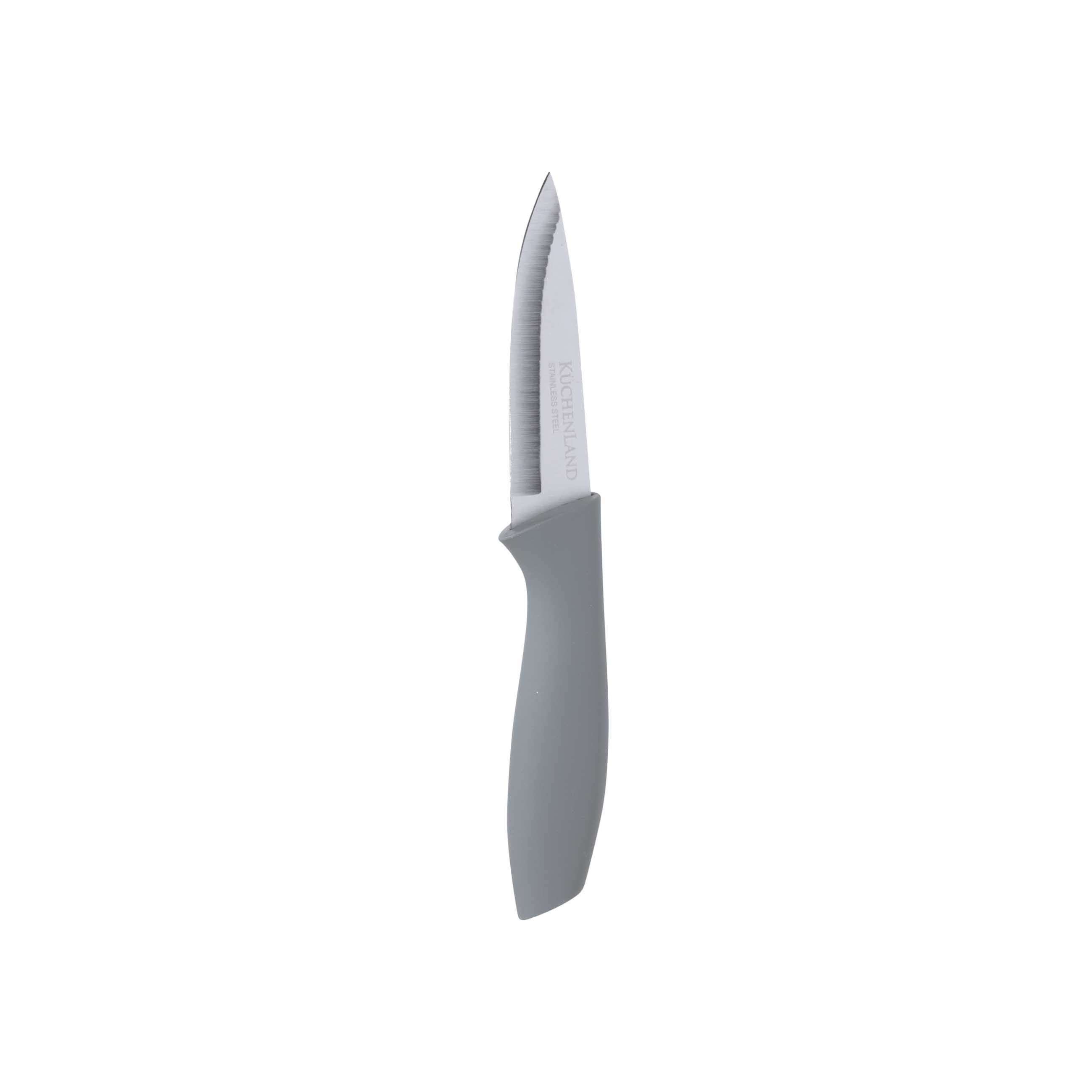 Набор ножей, 5 пр, в подставке, сталь/пластик, серый, Grey steel изображение № 7