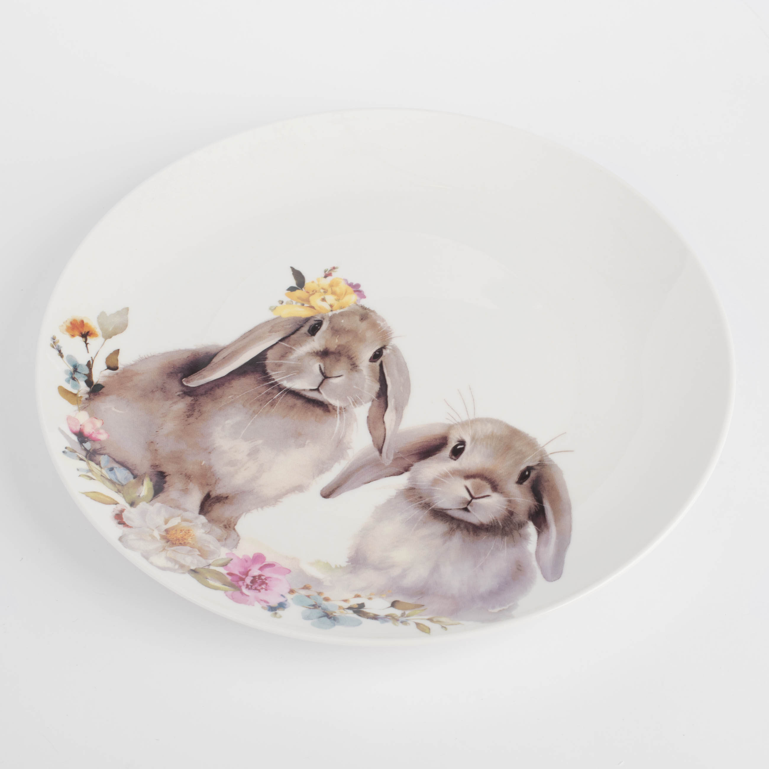 Тарелка обеденная, 27 см, фарфор N, Кролики с цветами, Pure Easter изображение № 2