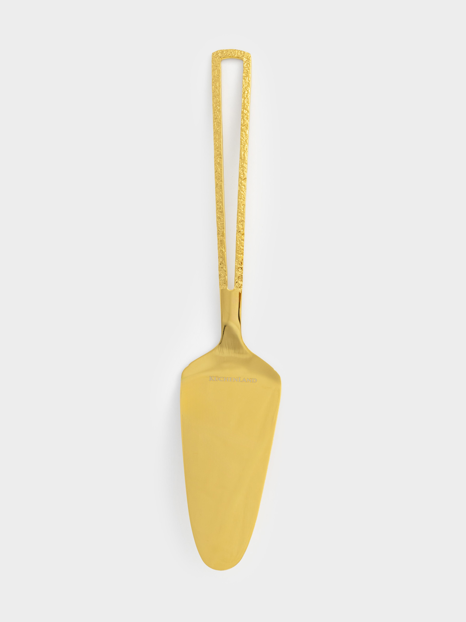 Лопатка для торта, 30 см, сталь, золотистая, Viron gold, image-0