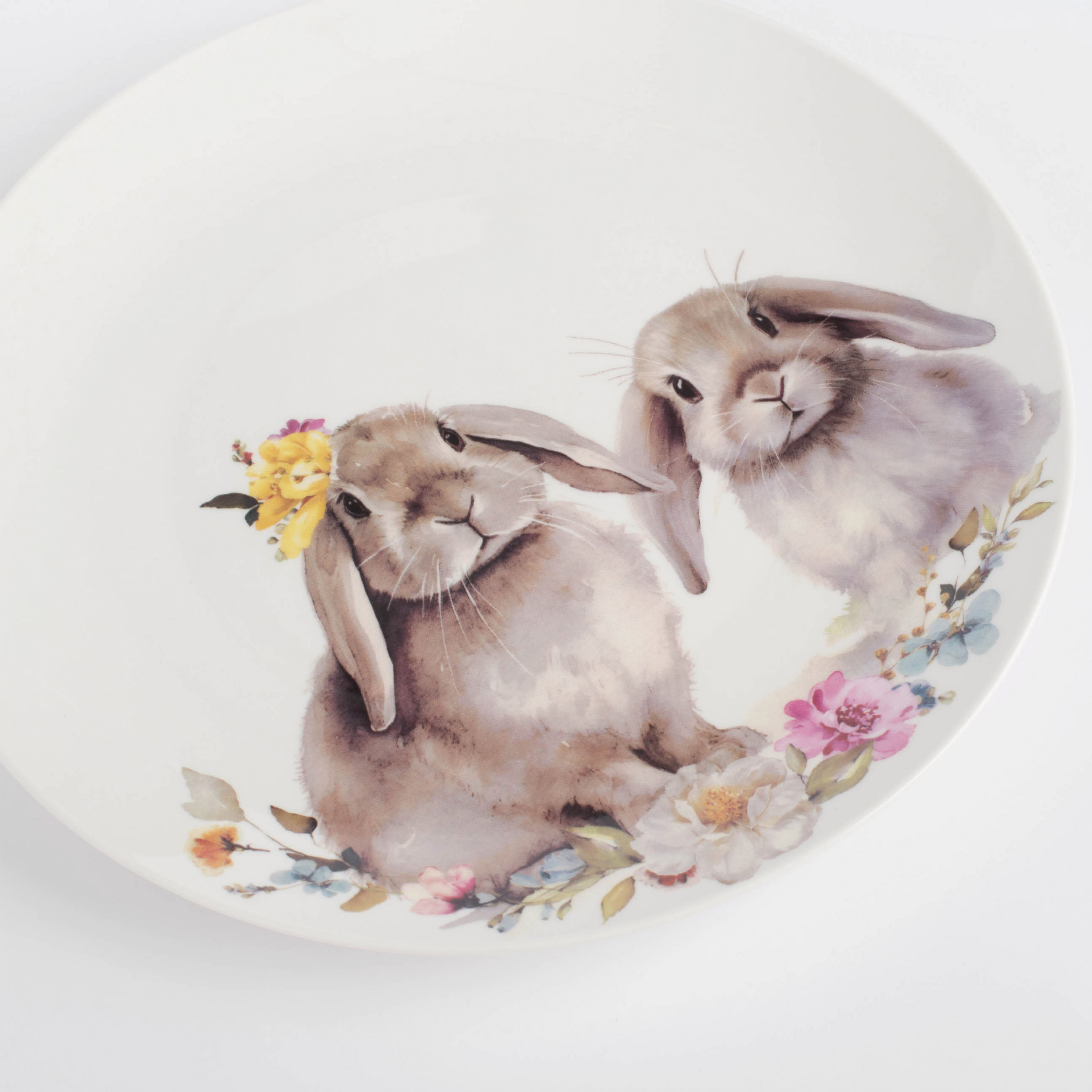 Тарелка обеденная, 27 см, фарфор N, Кролики с цветами, Pure Easter изображение № 4