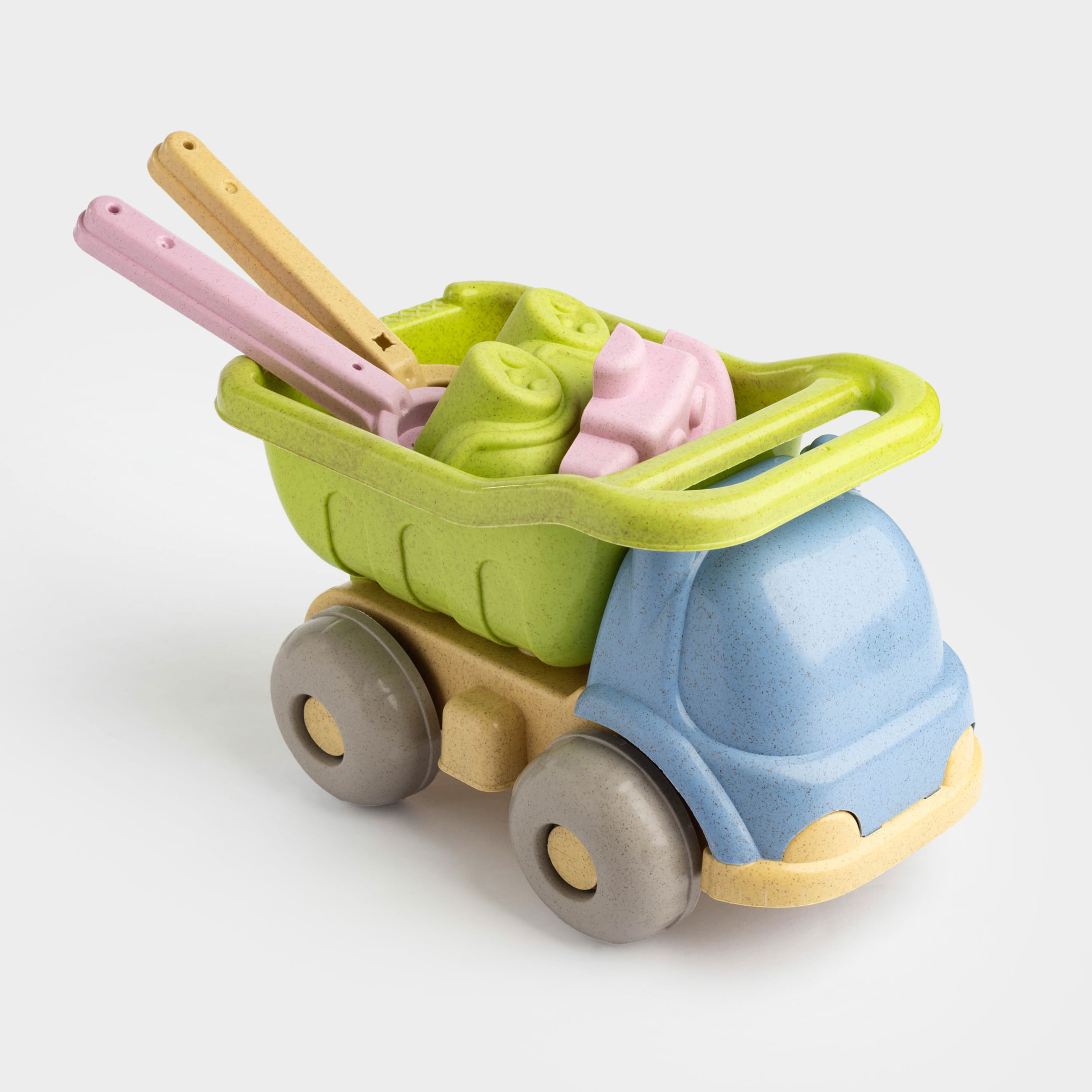 Набор игровой для песка, 5 пр, с игрушкой, пластик, цветной, Грузовик, Sunny