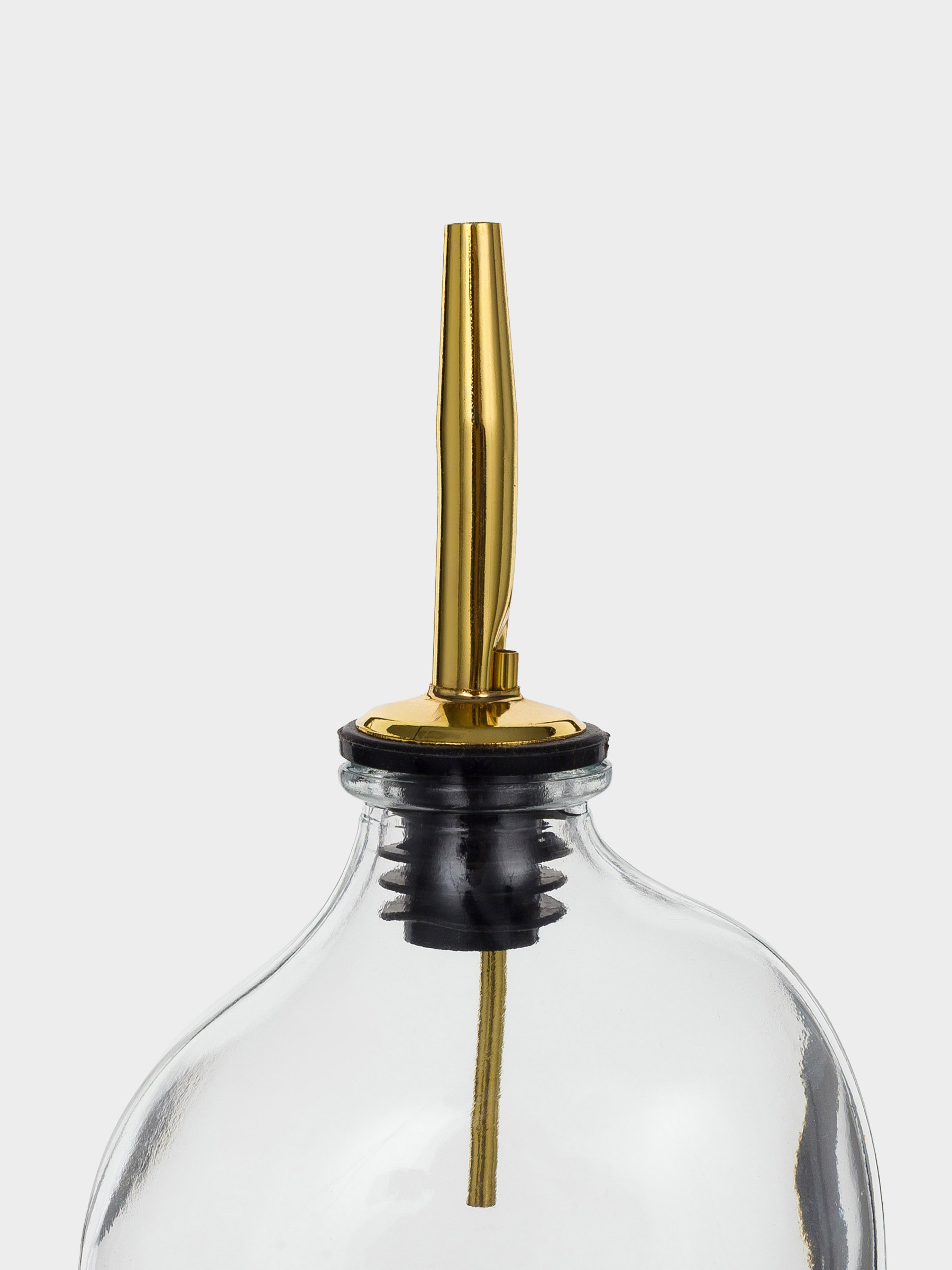 Бутылка для масла или уксуса, 250 мл, с дозатором, стекло/металл, Classic gold, image-4