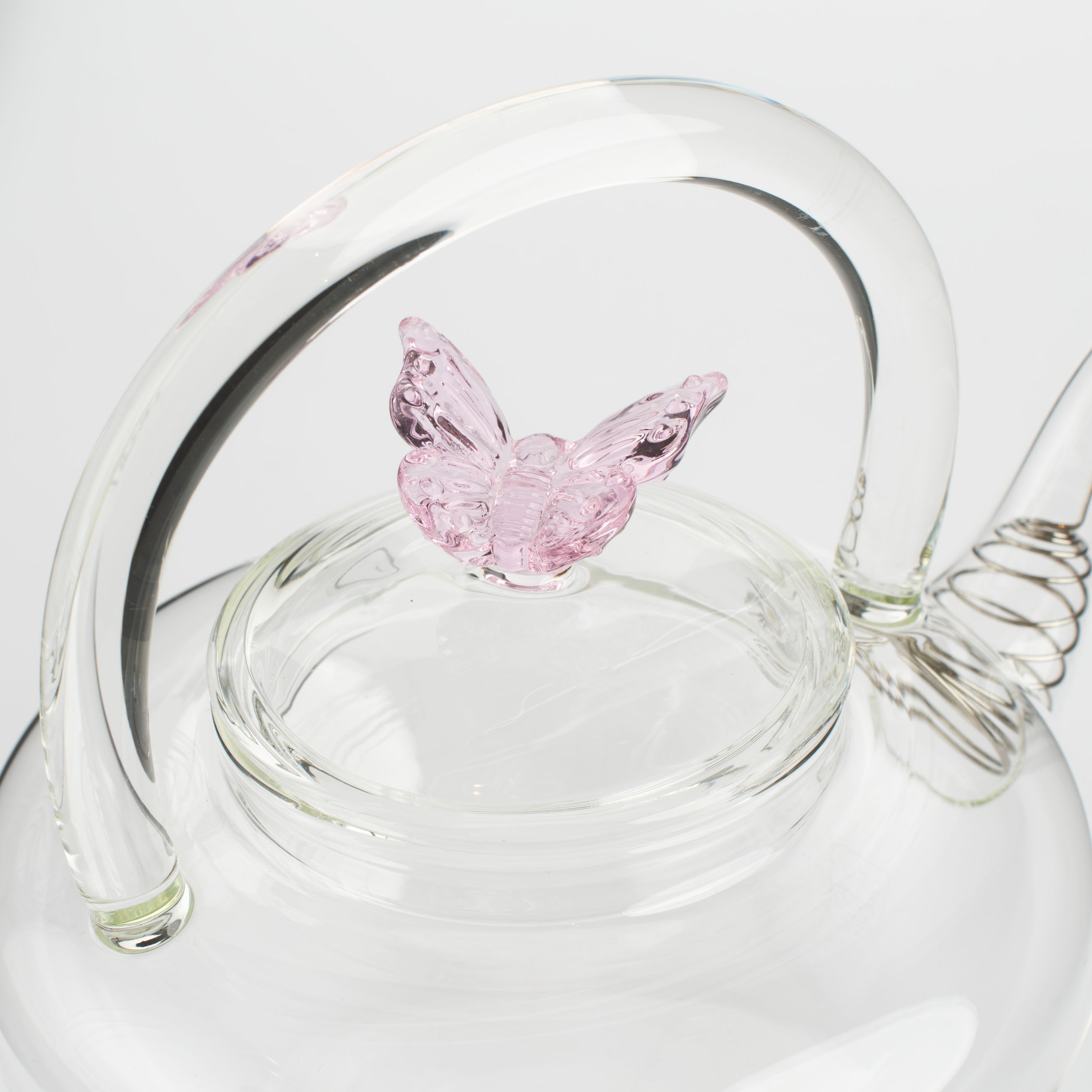 Чайник заварочный, 600 мл, стекло Б/сталь, Бабочка, Butterfly изображение № 3