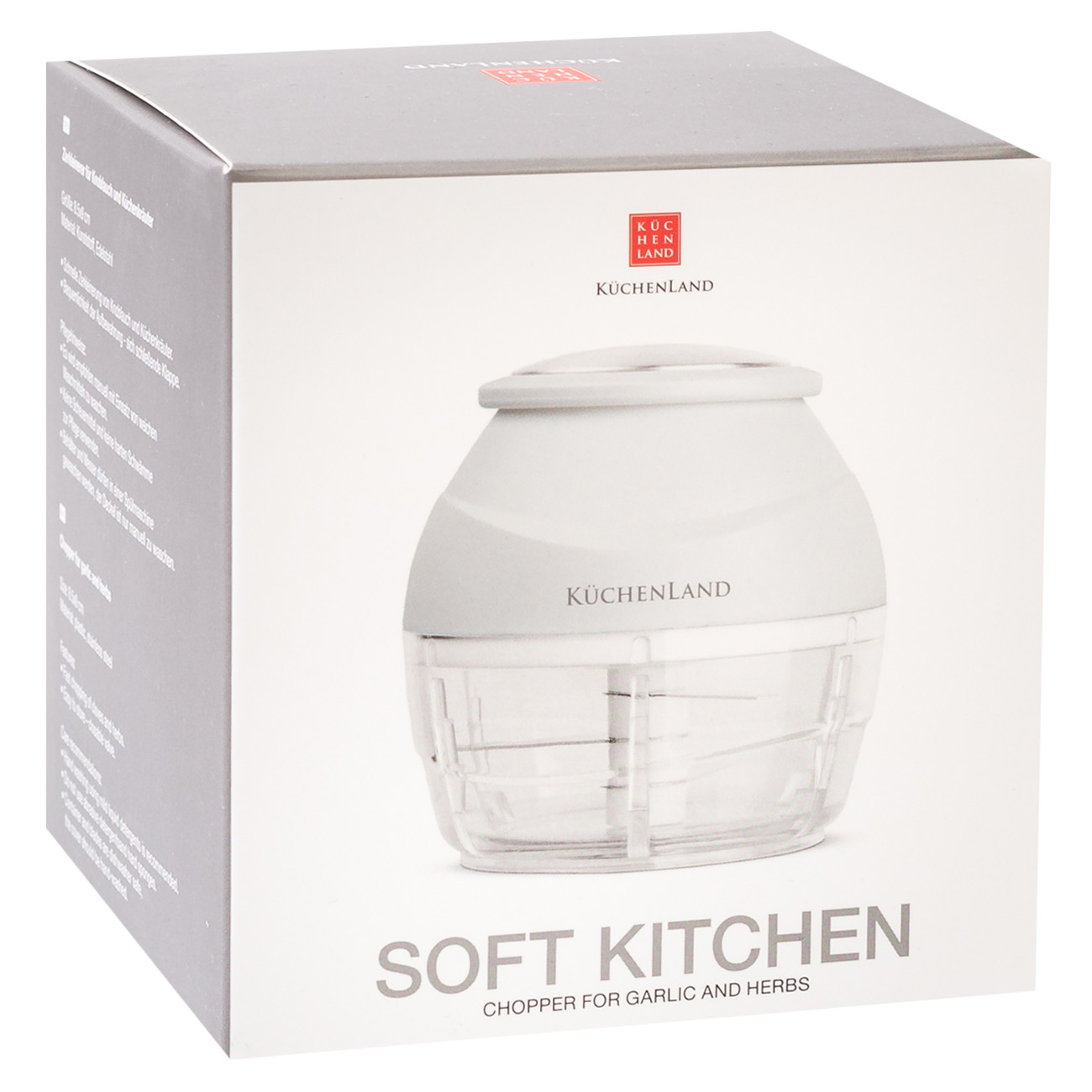 Измельчитель-блендер, 9 см, механический, пластик/сталь, молочный, Soft kitchen, image-6