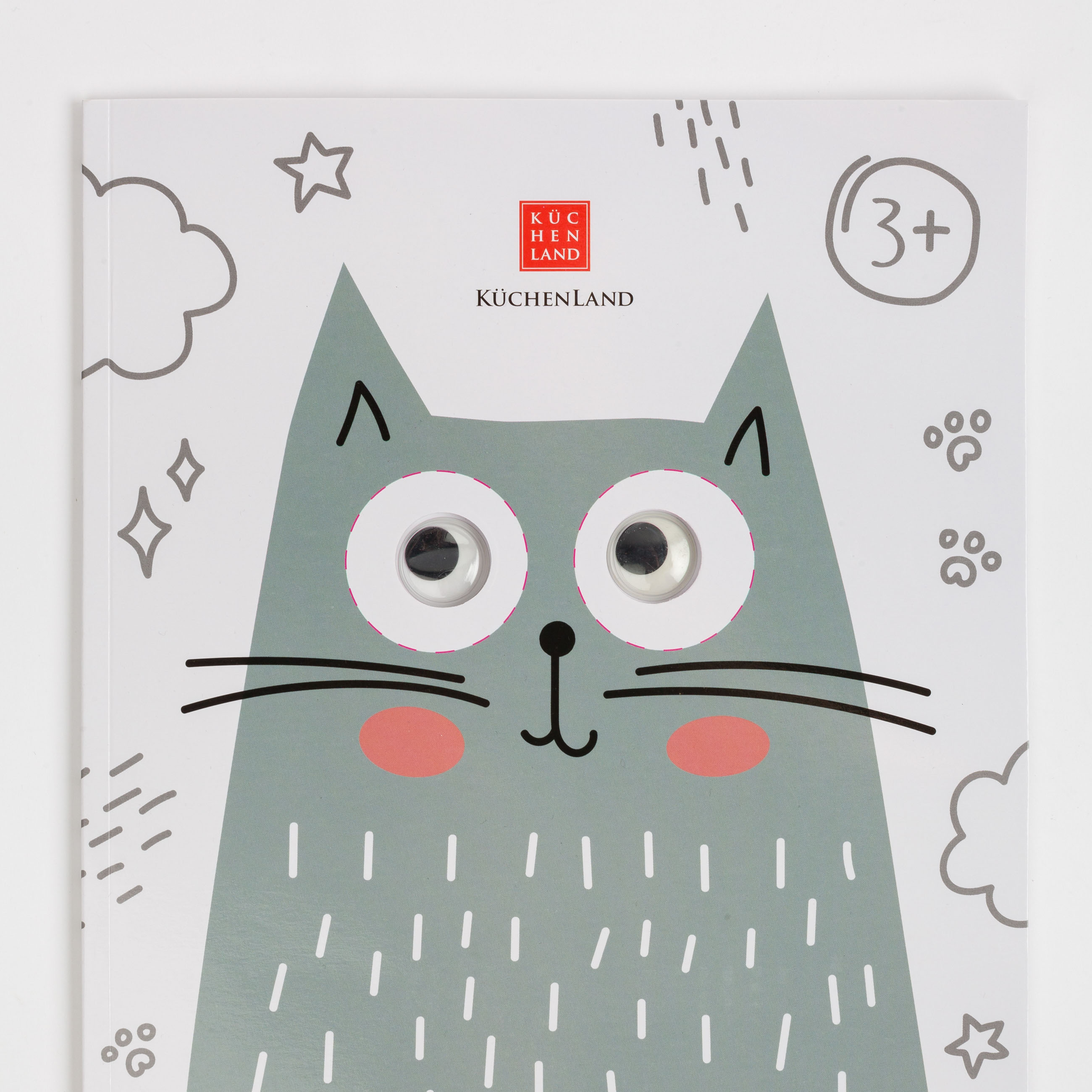 Раскраска, 29х21 см, 24 л, бумага, Кот, Grey cat, image-1