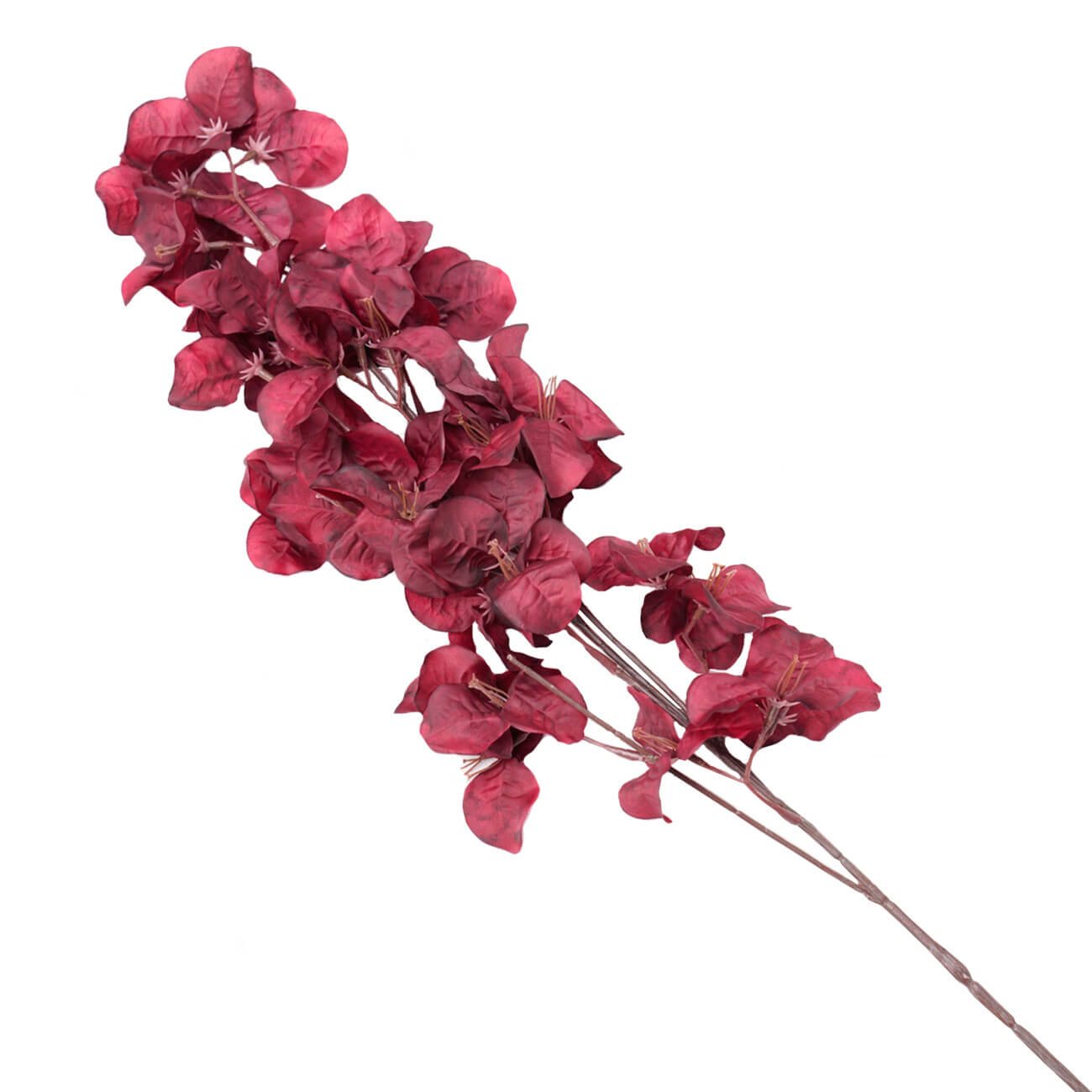 

Ветка декоративная, 88 см, сатин/ПВХ, бордовая, Листья, Gorgeous flower