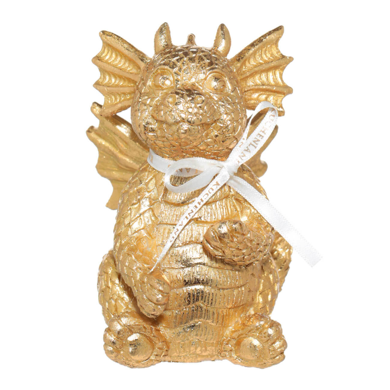 

Статуэтка, 13 см, полирезин, золотистая, Дракон, Dragon cute