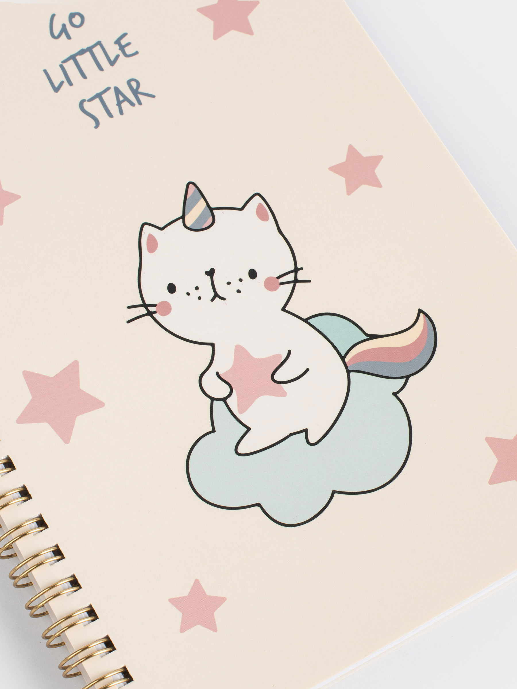 Блокнот для записей, 15х20 см, 80 л, на кольцах, ПВХ, Кот-единорог, Cat-unicorn, image-4