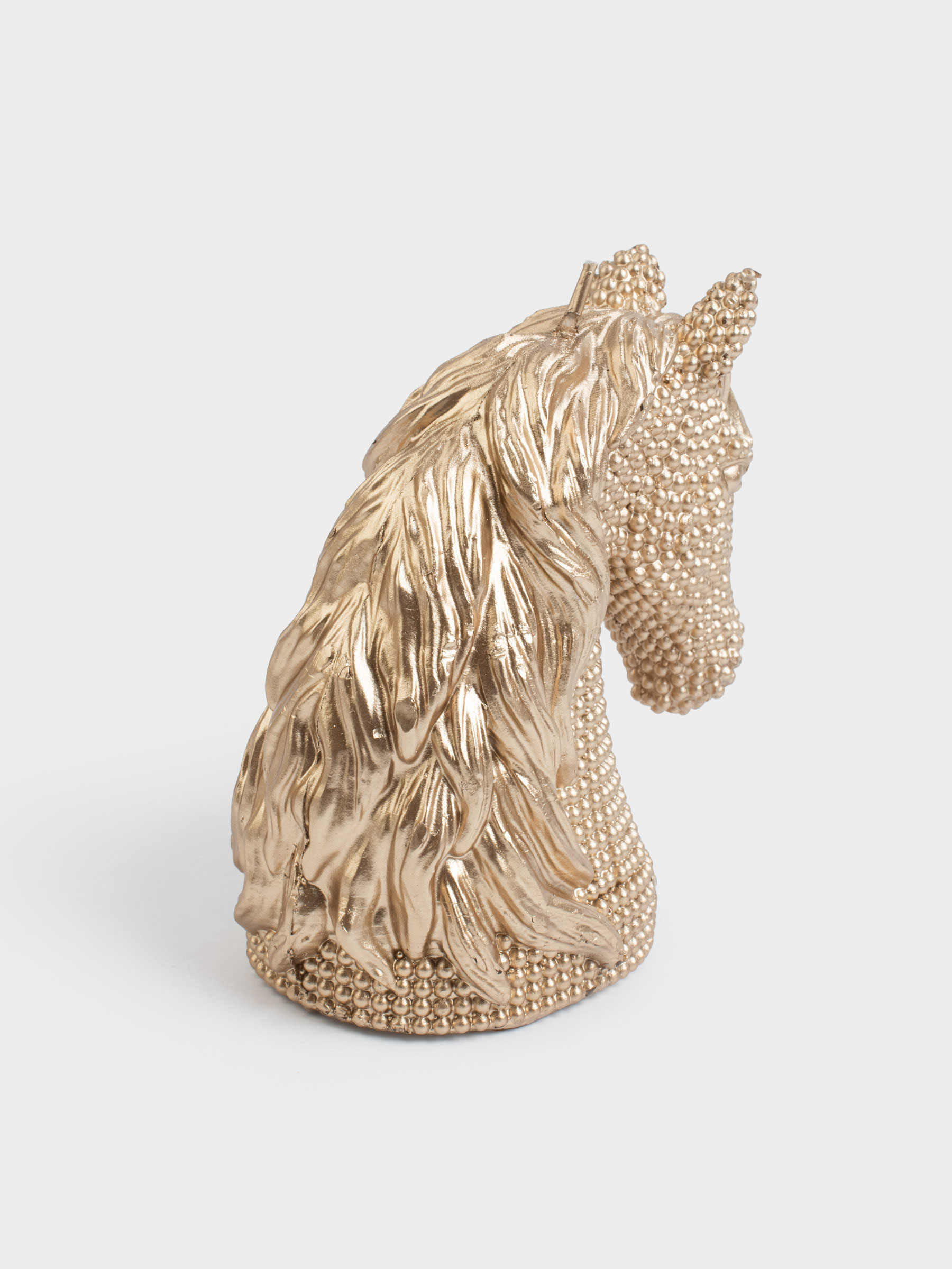 Свеча, 11x12 см, золотистая, Лошадь, Horse gold, image-2