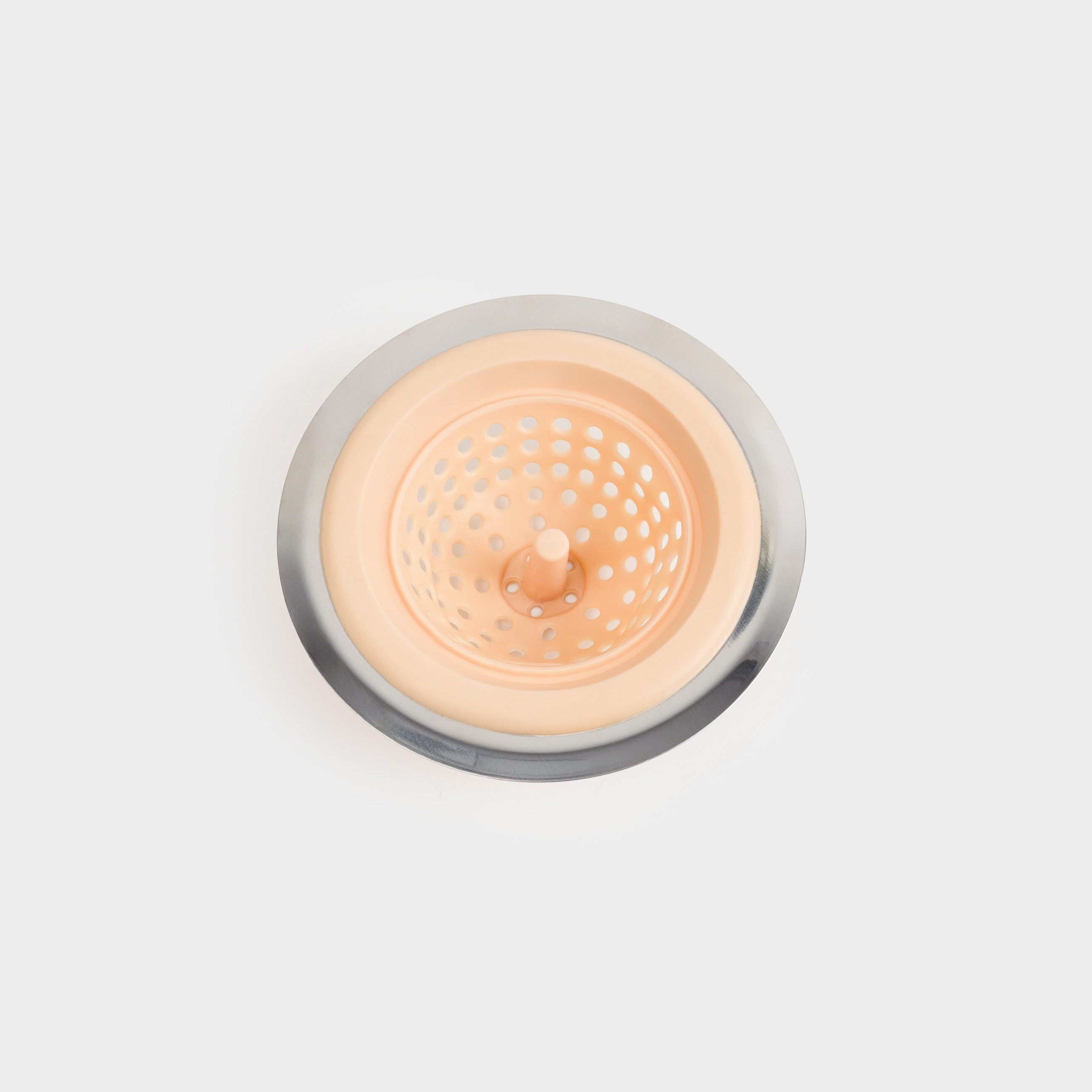 Фильтр для раковины, 11 см, сталь/силикон, бежевый, Keeping, image-1