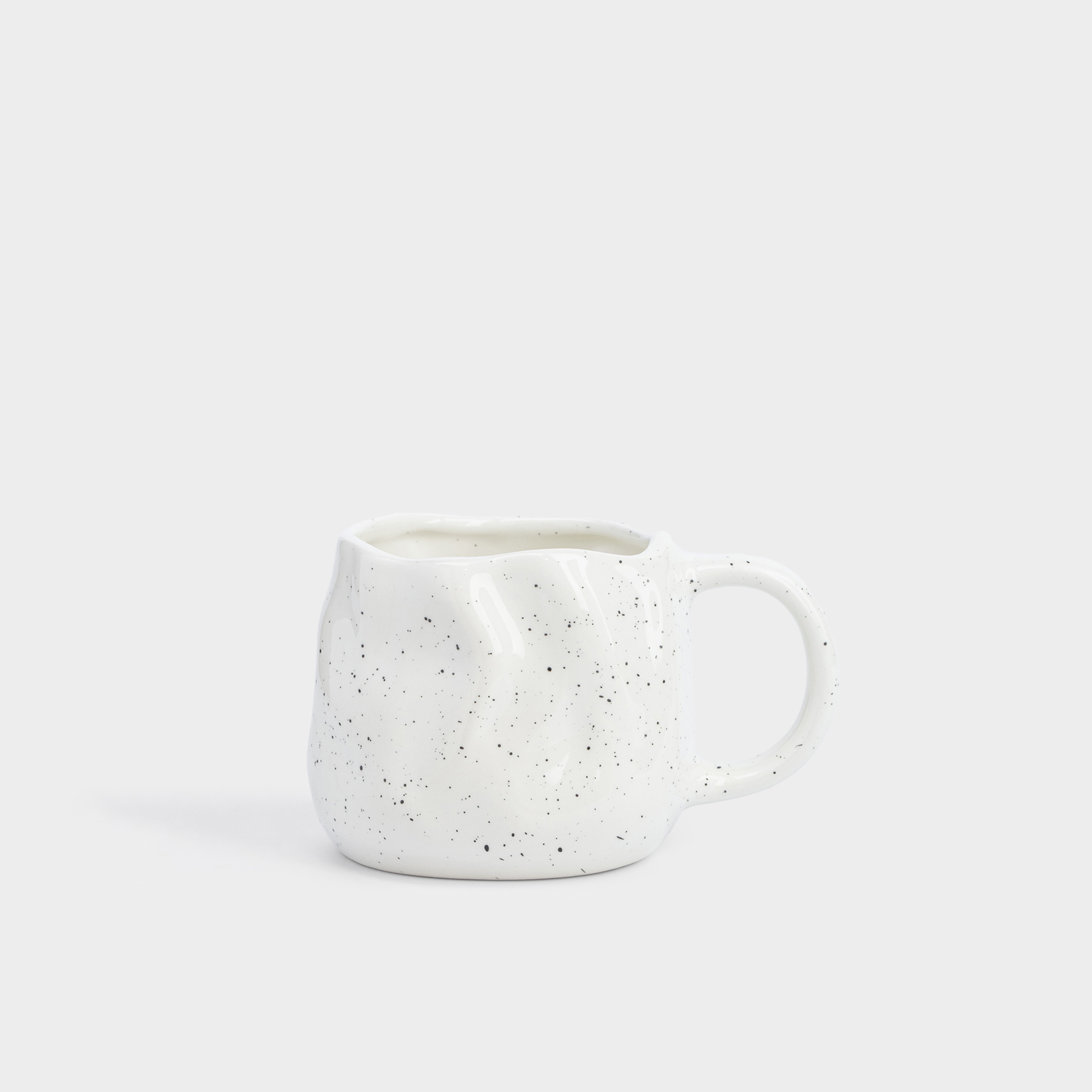 Кружка, в крапинку, молочная, Crumple speckled