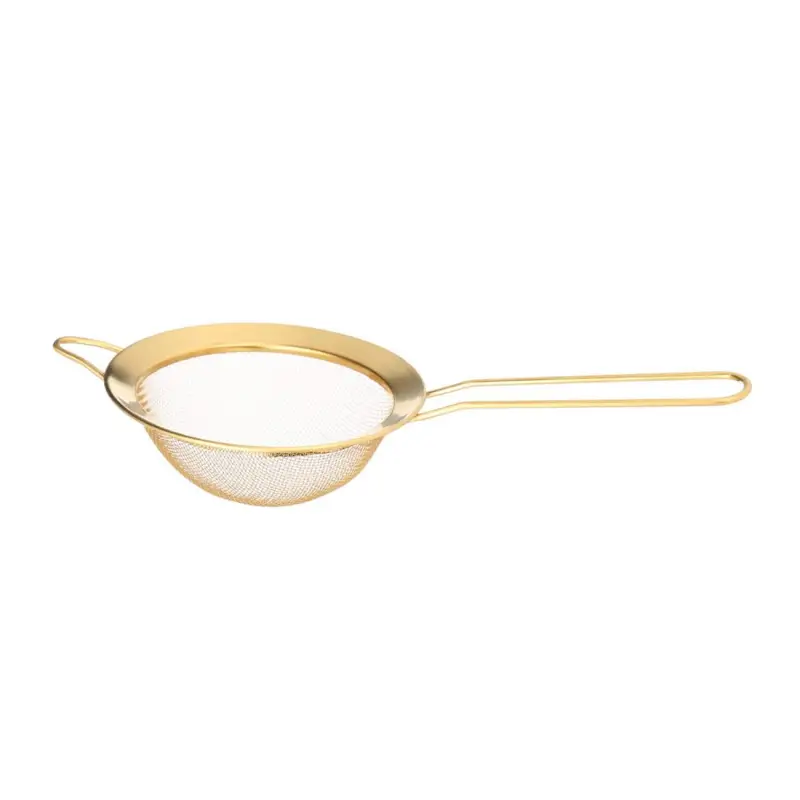 Сито, 12 см, с ручкой, сталь, золотистое, Device gold ,image-0