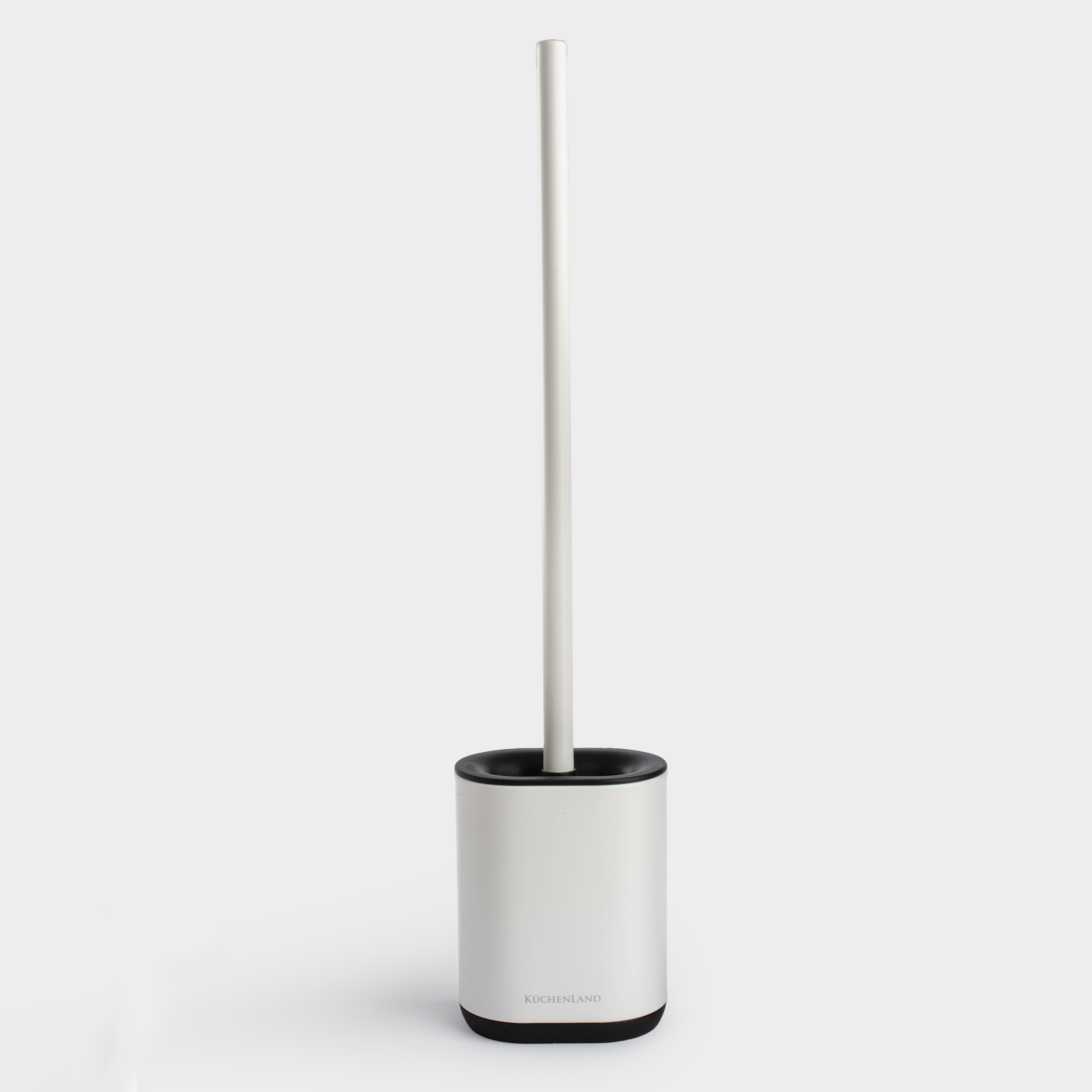 Ерш туалетный, 53 см, с подставкой, резина/металл, белый, Vesta