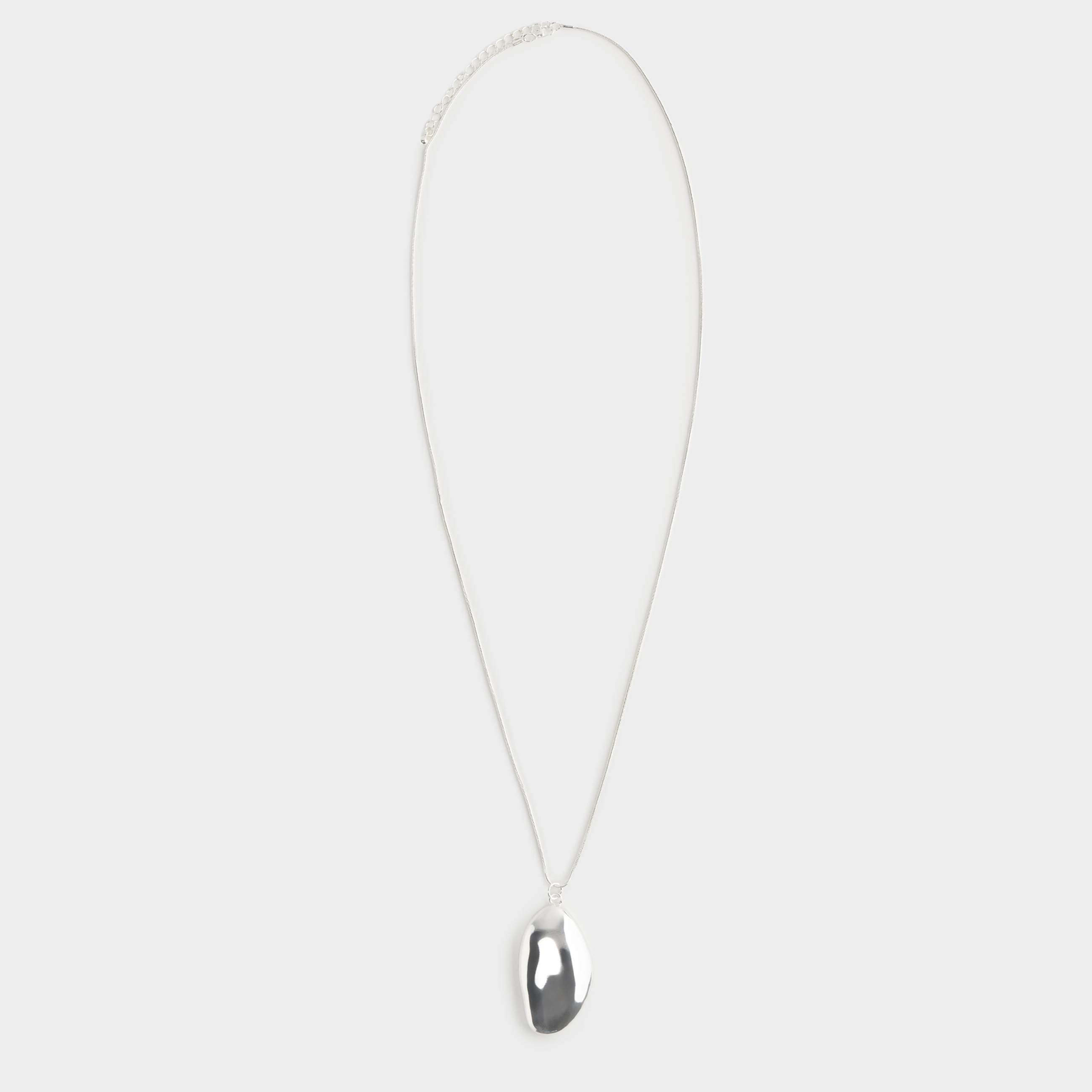 Цепочка, 80 см, с подвеской, металл, серебристая, Кулон, Jewelry