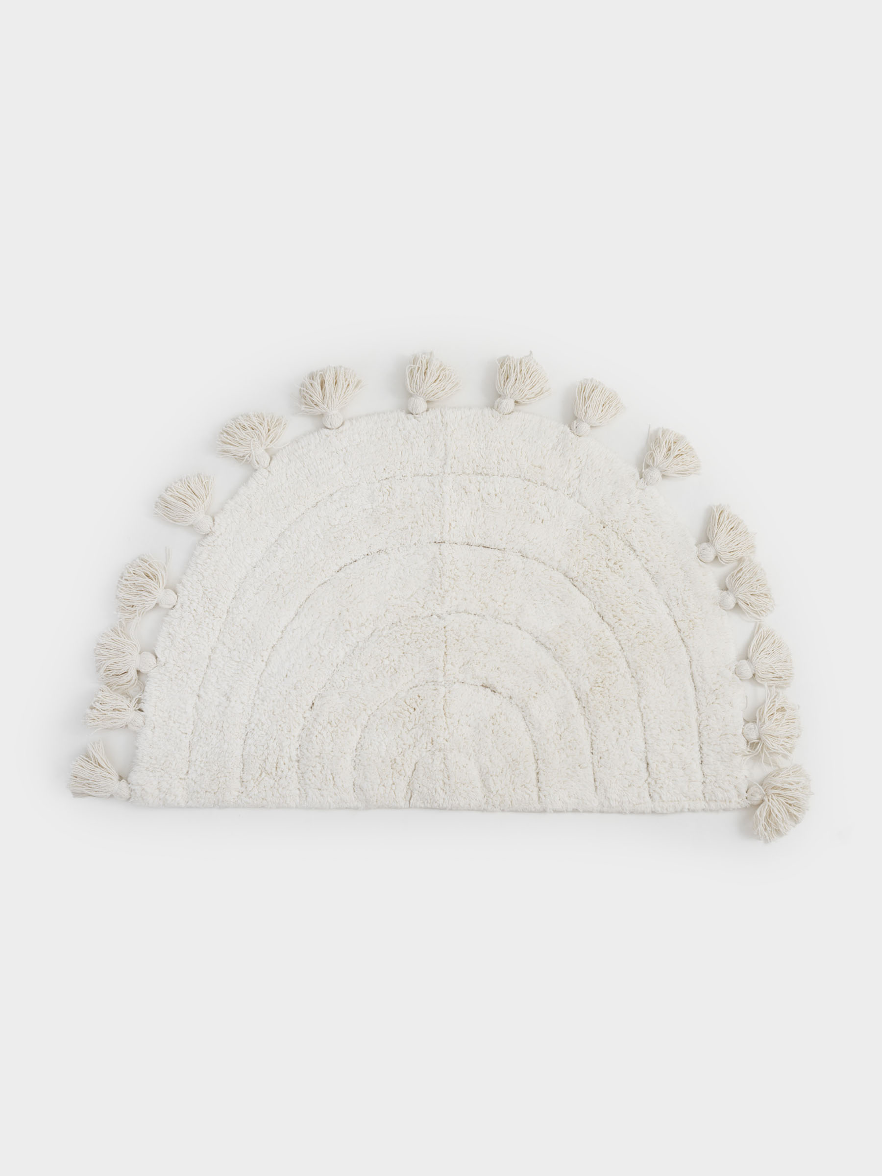 Коврик, 50x80 см, с кисточками, хлопок, молочный, Арка, Arch, image-0