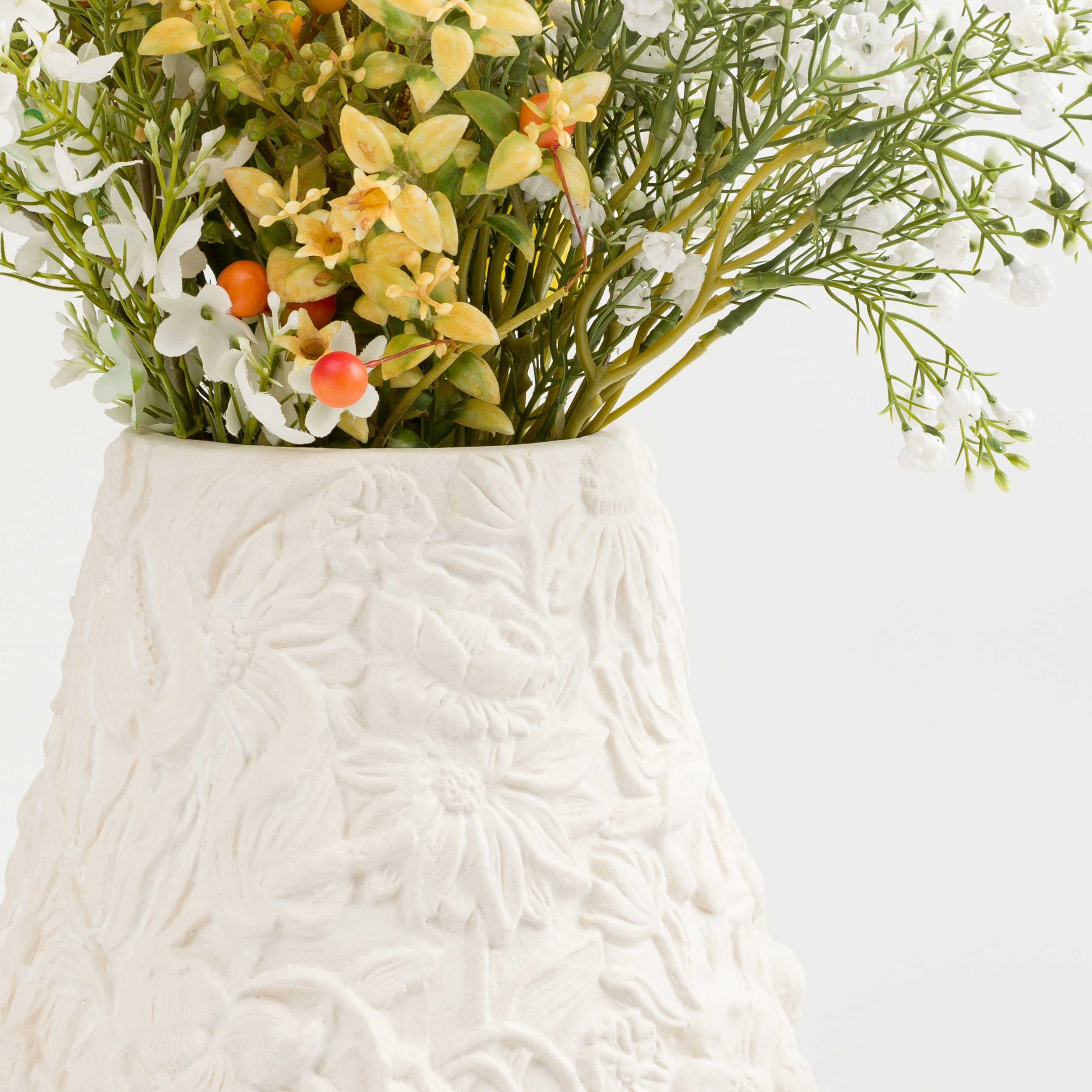 Ваза для цветов, 26 см, фарфор P, молочная, Цветы, Bloome — купить в ...