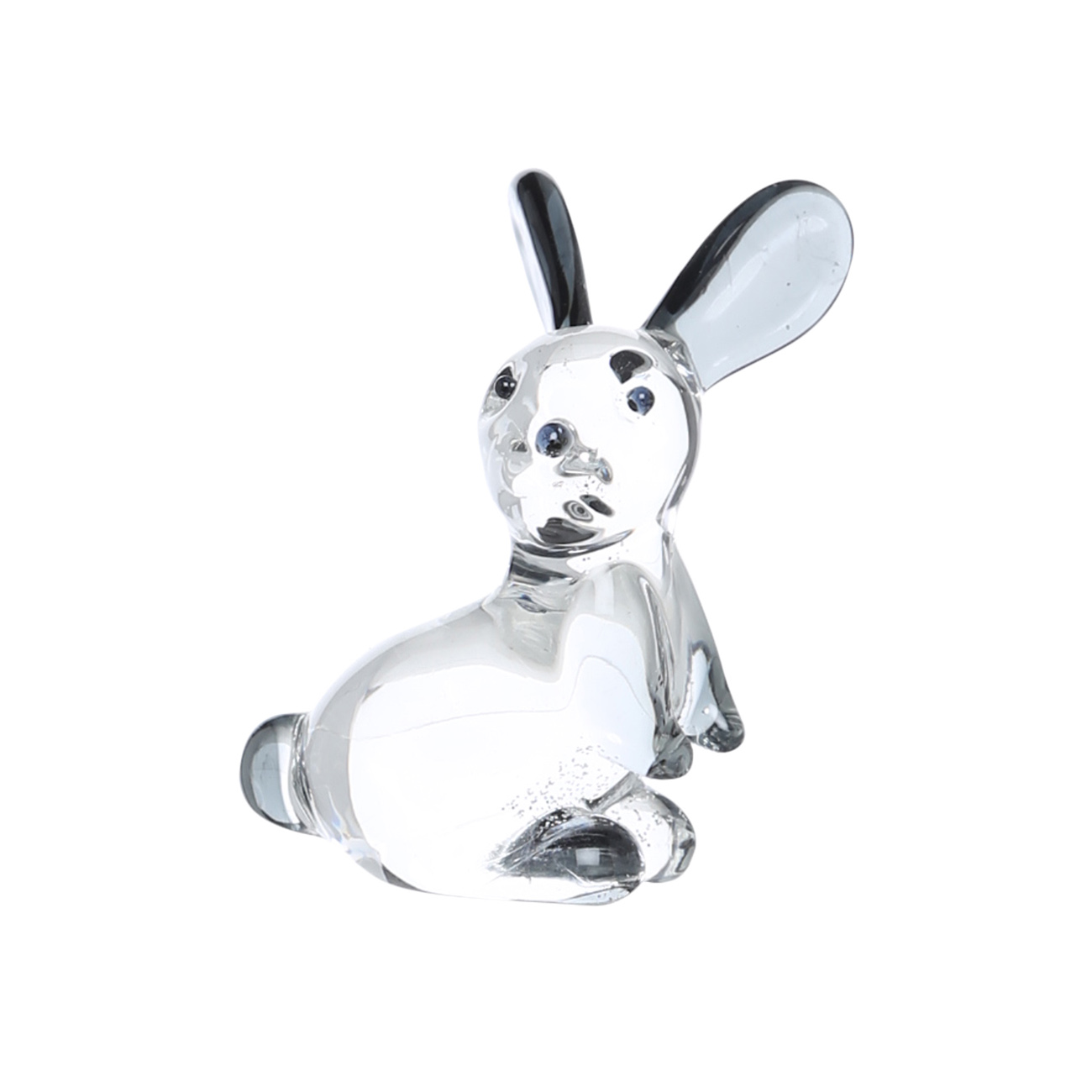 

Статуэтка, 6 см, стекло, серая, Кролик, Rabbit