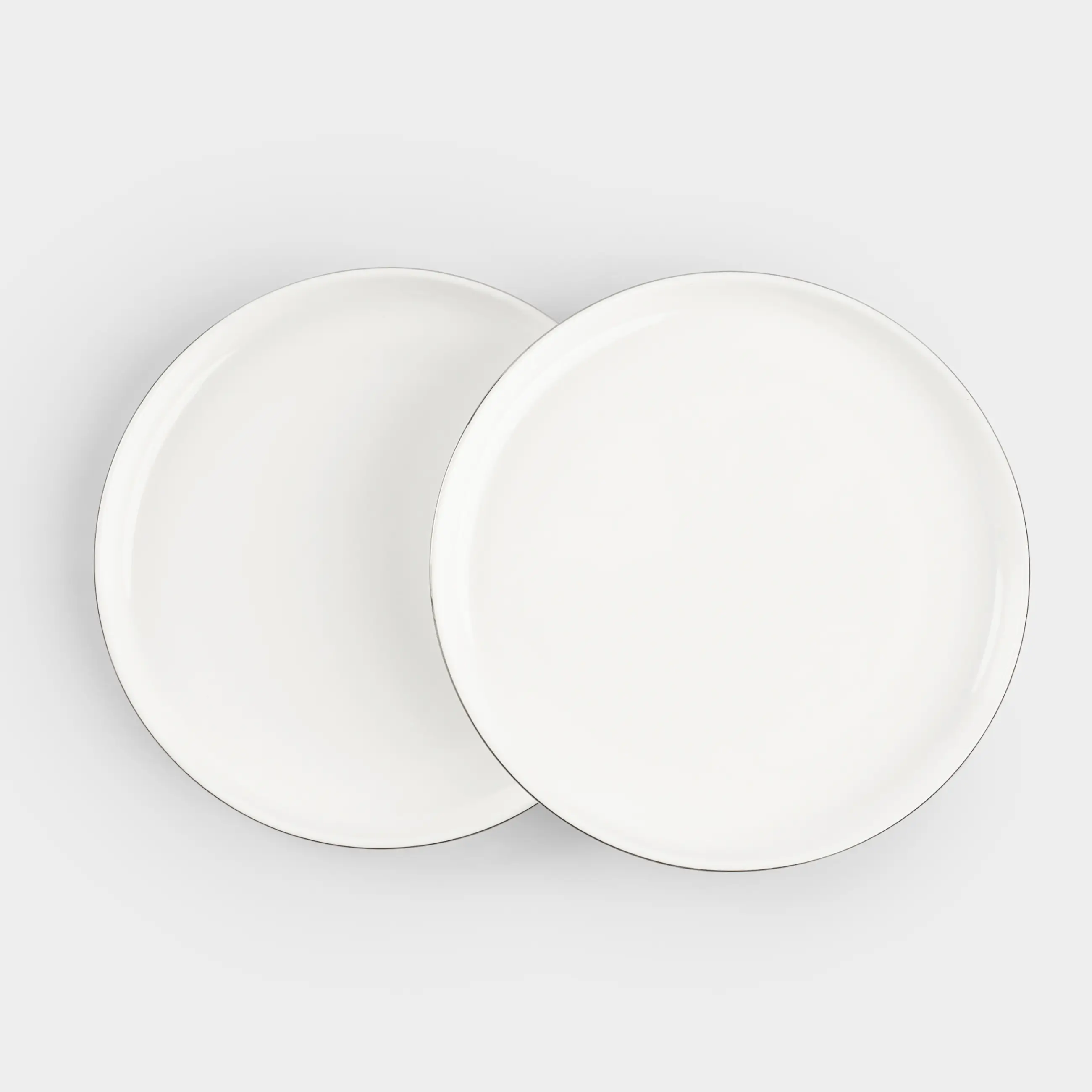 Тарелка десертная, 20 см, 2 шт, фарфор F, белая, Ideal silver