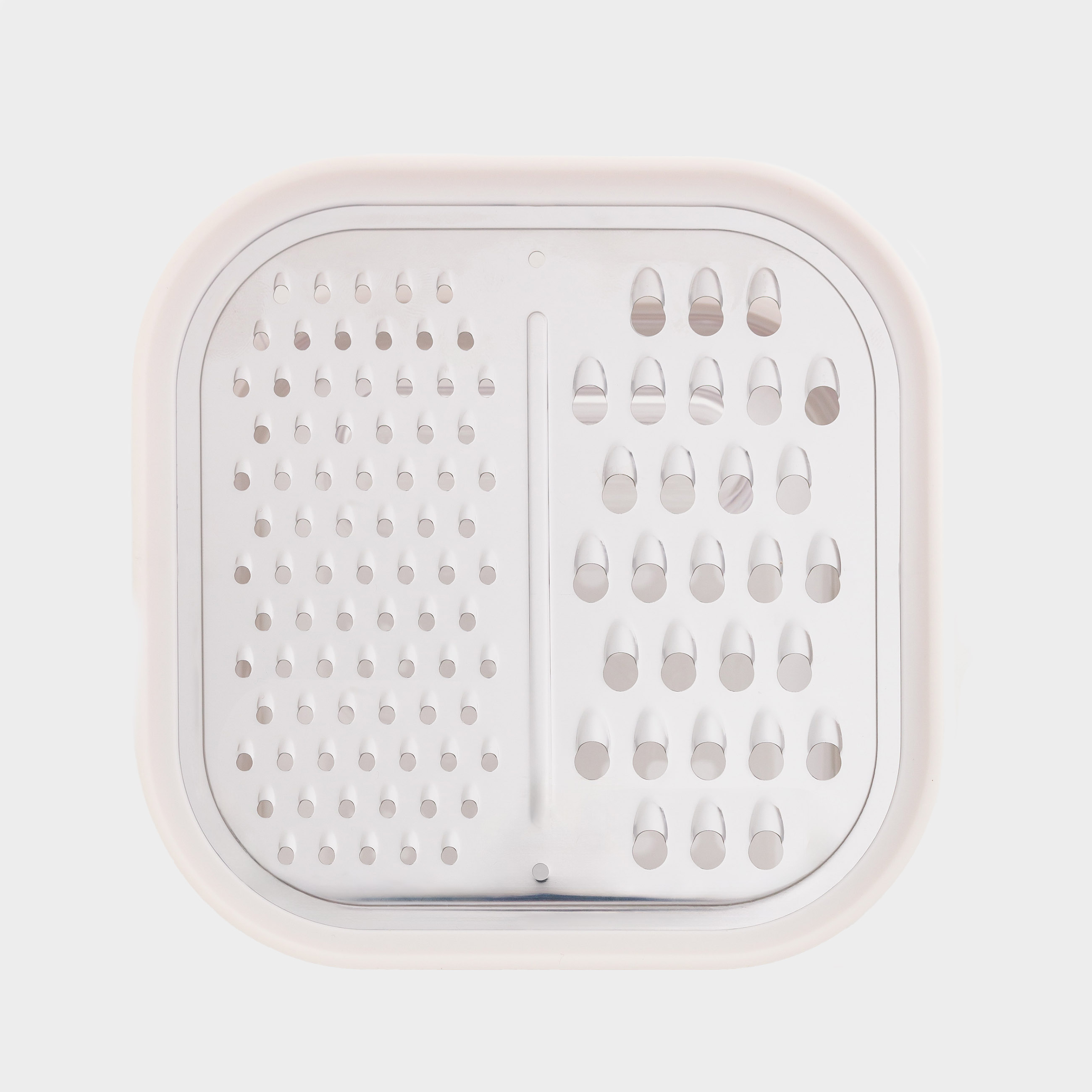 Терка 14х14 см с контейнером стальпластик молочная Soft kitchen 799₽