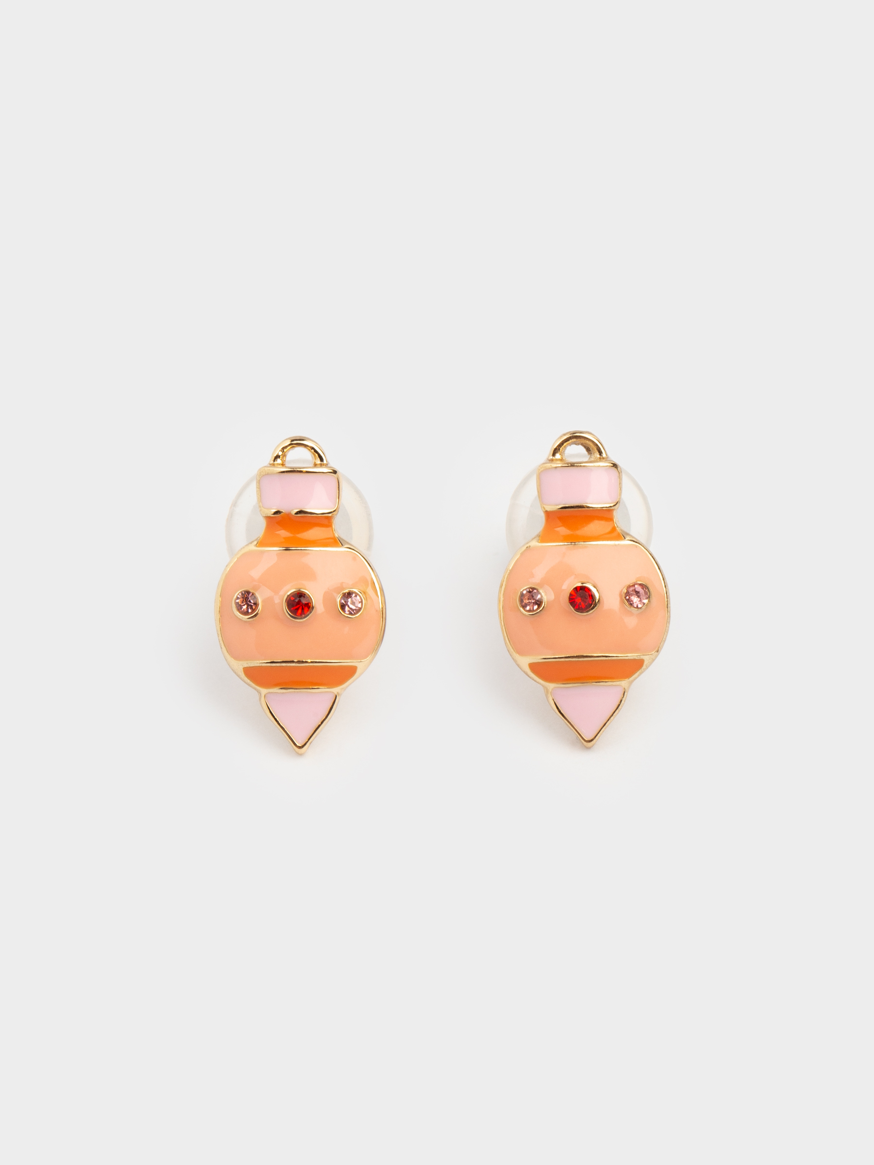 Серьги-пусеты, 2 см, 6 шт, детские, металл/стразы, Новогодние атрибуты, Jewelry christmas, image-4
