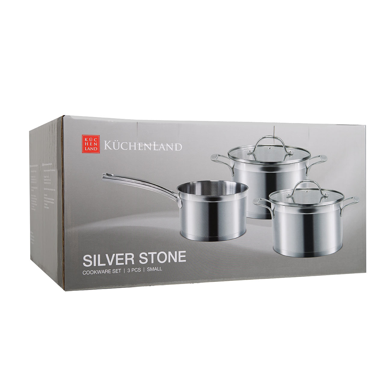Набор посуды, 3 пр, Small, Silver Stone