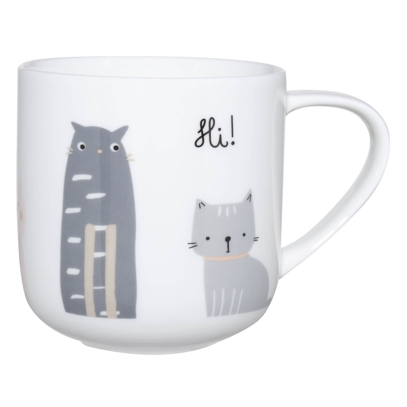 

Кружка, 500 мл, фарфор F, белая, Кошки, Cat