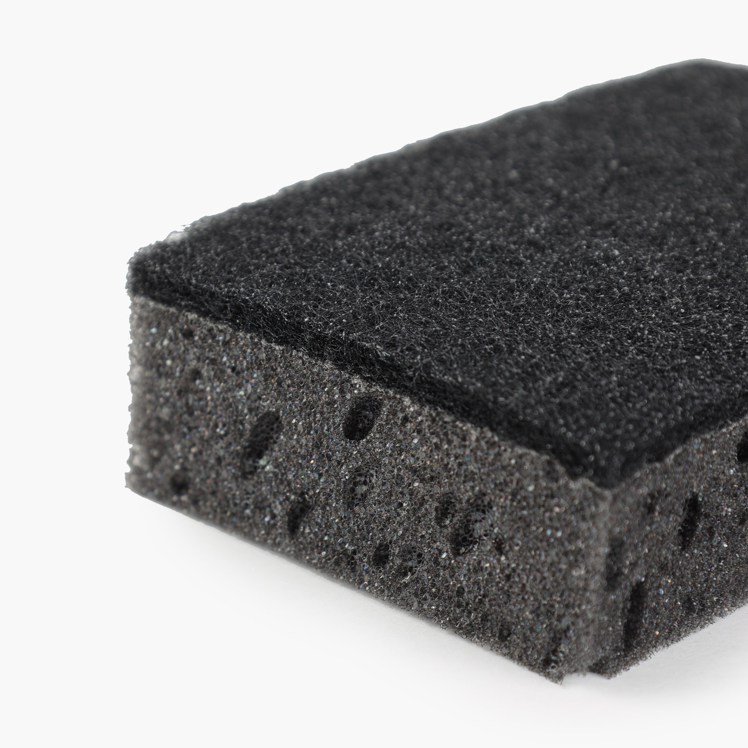 Губка для мытья посуды, 10x7 см, 5 шт, поролон/абразив, черная, Black clean, image-2