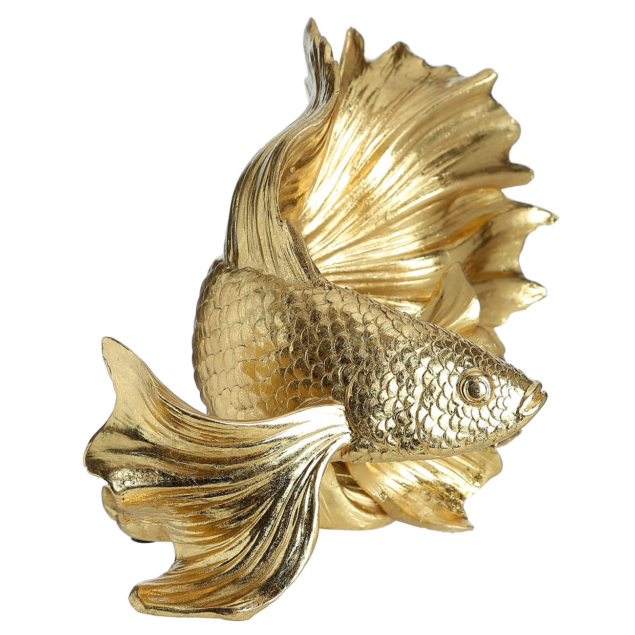 Статуэтка, 20 см, полирезин, золотистая, Рыбка, Goldfish изображение № 4