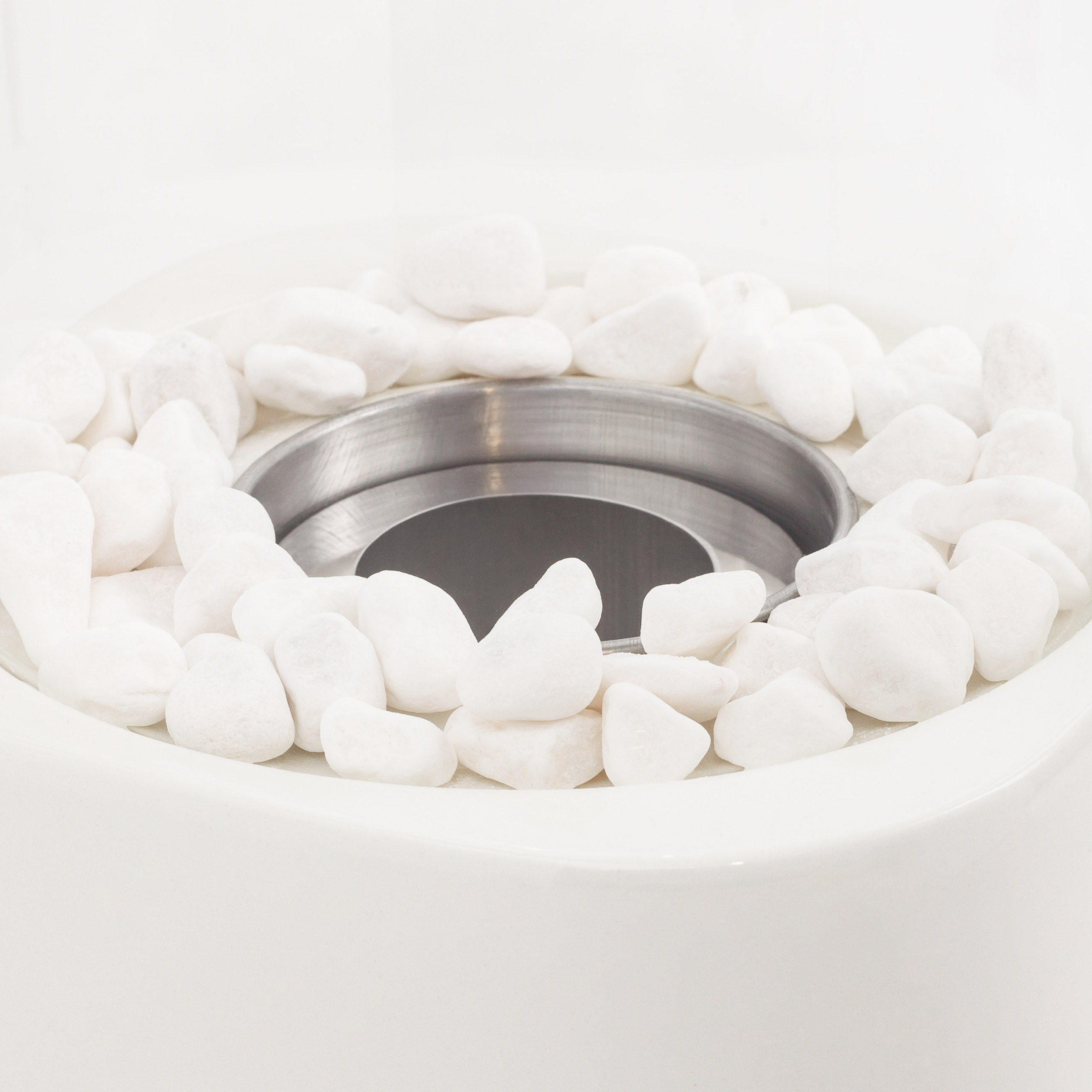 Биокамин, 27х16 см, керамика/стекло, молочный, Колба, Fireplace, image-2