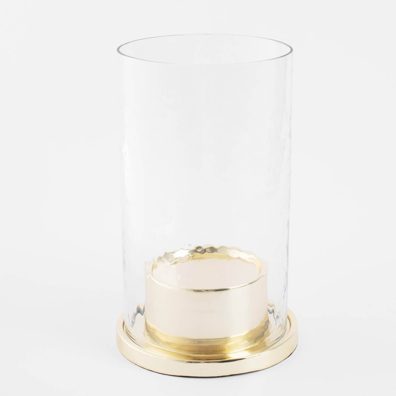 

Подсвечник, 14х21 см, для одной свечи, стекло/металл, золотистый, Fantastic gold