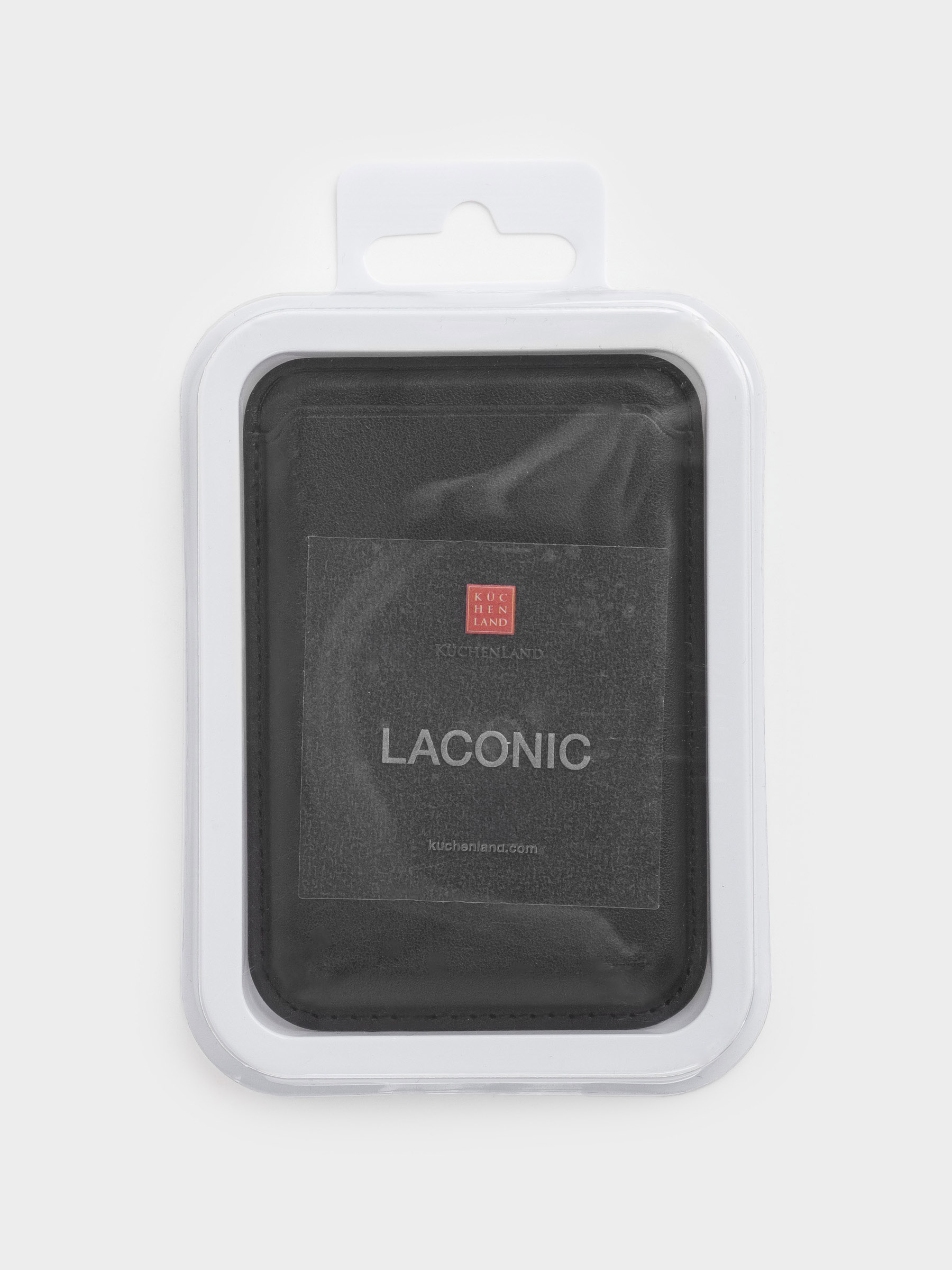 Картхолдер, 6х9 см, полиуретан, черный, Laconic, image-4