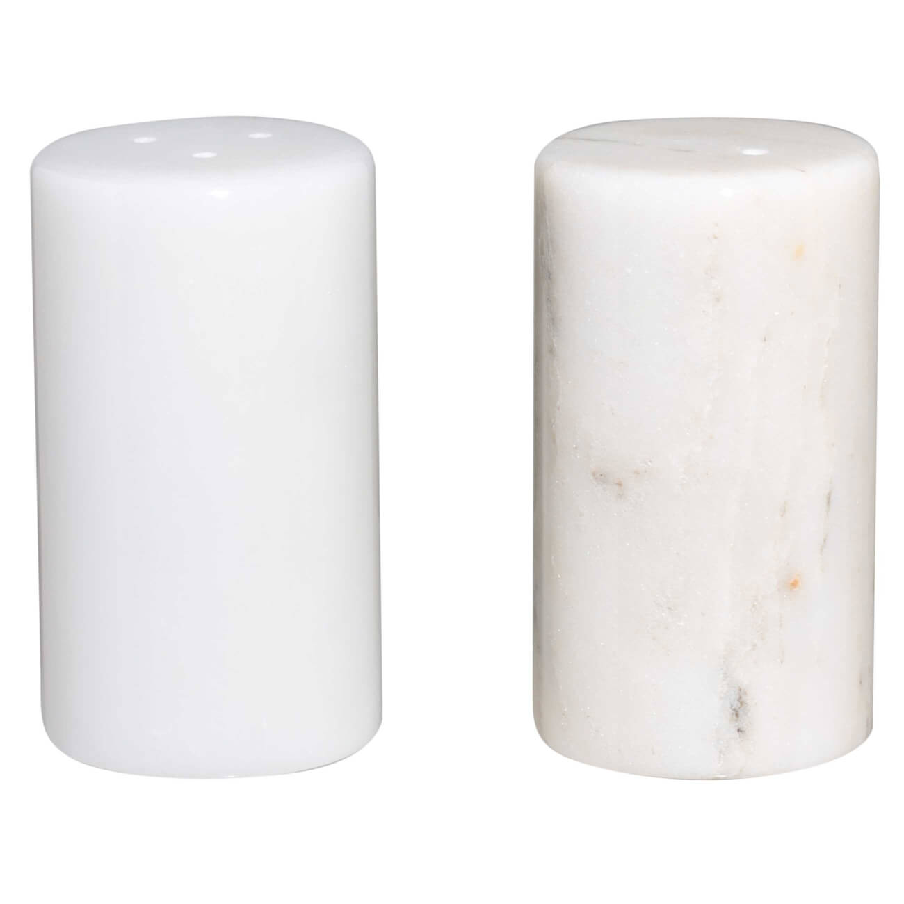 Набор для соли и перца, 9 см, мрамор, белый, Marble изображение № 1