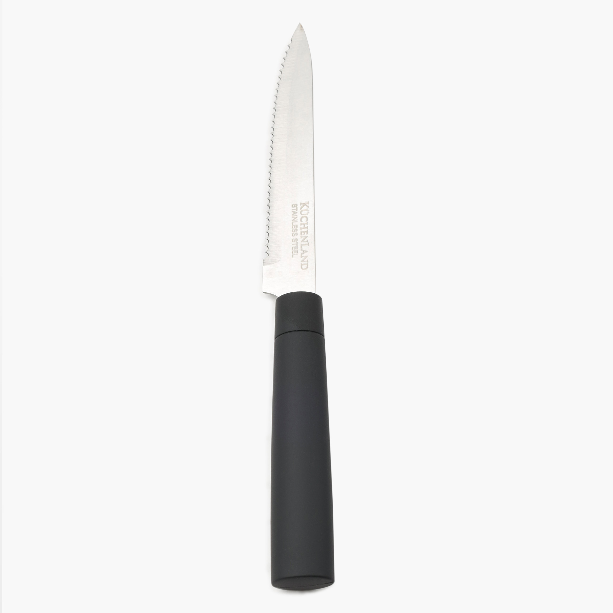 Набор ножей, 5 пр, в подставке, сталь/пластик, черный, Vitality изображение № 5