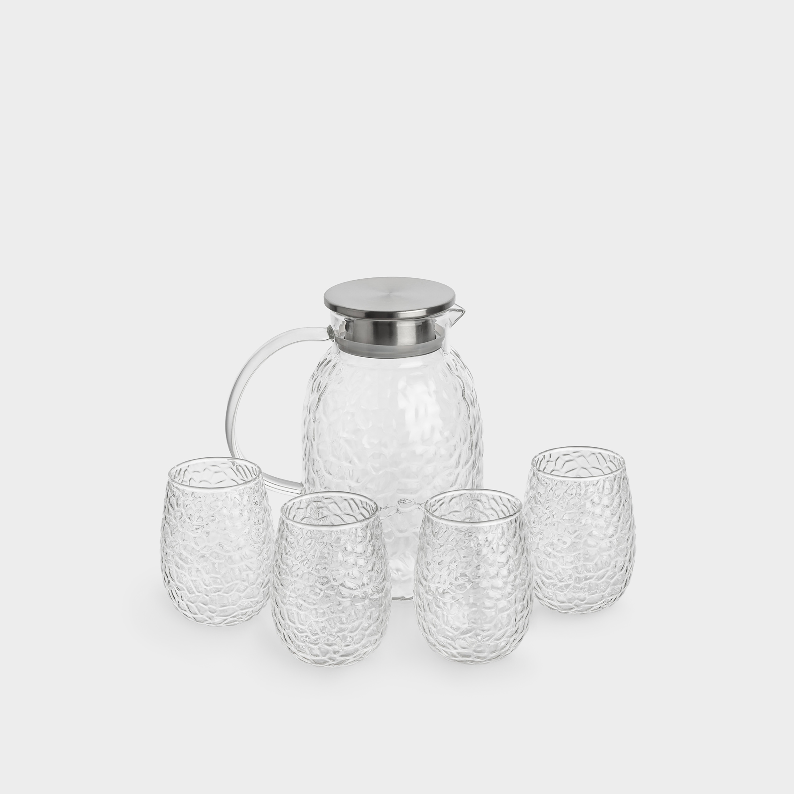 Набор для напитков 4 перс 5 пр стекло Бсталь Litchi 4790₽