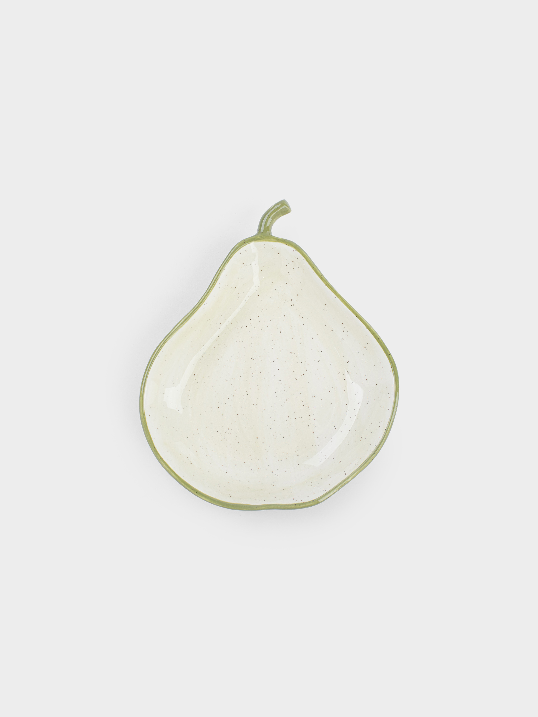 Блюдо, 20х16х4 см, в крапинку, Груша, Crumple fruits