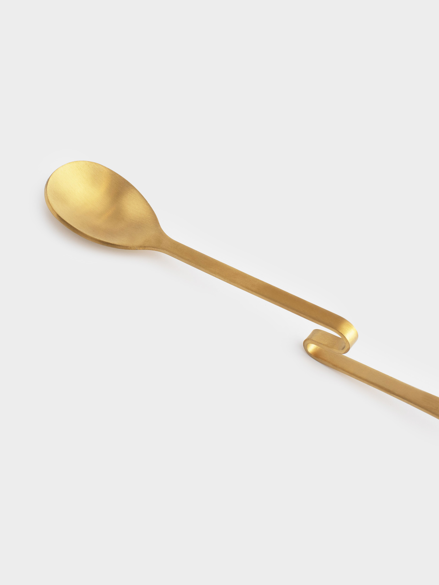 Ложка чайная, 20 см, с изогнутой ручкой, сталь, золотистая, Classic gold, image-5