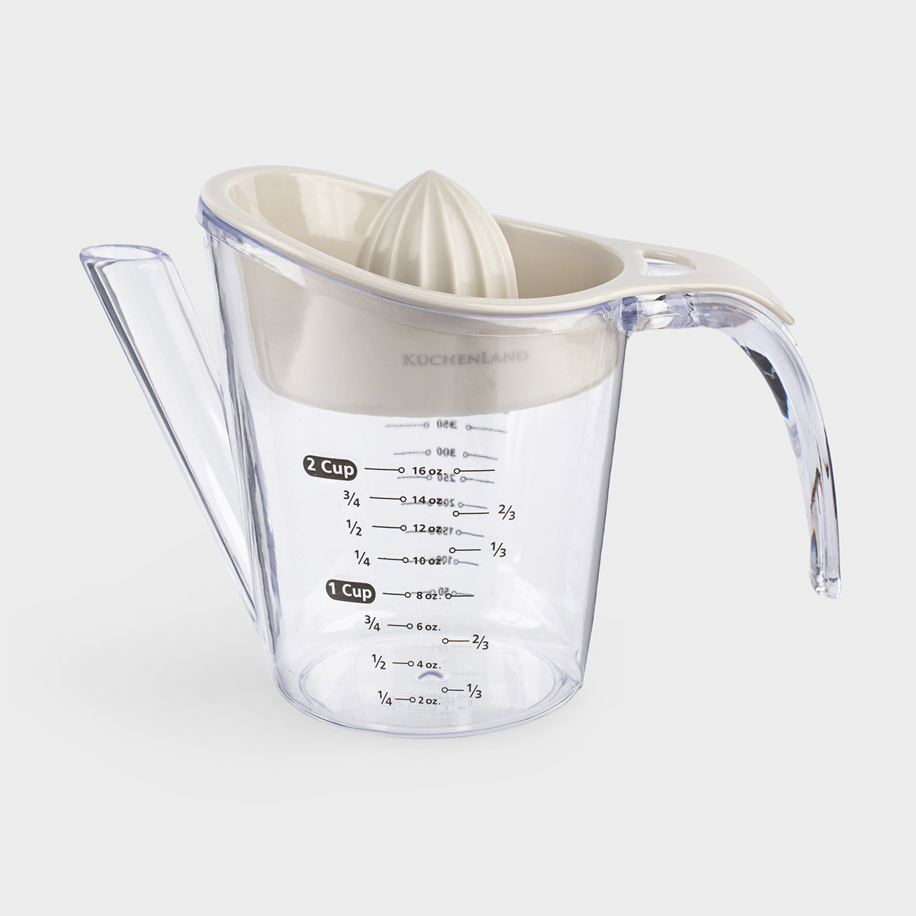 Соковыжималка для цитрусовых 500 мл с мерным стаканом пластик серая Extra-light 699₽