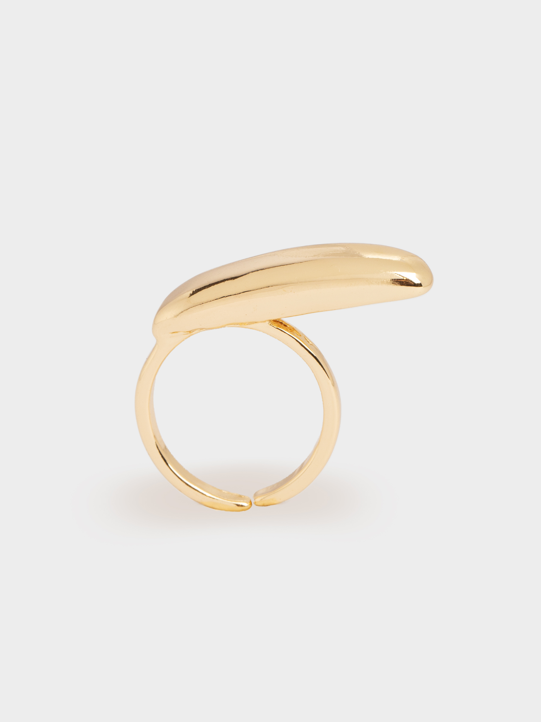 Кольцо, 2 см, единый размер, металл, золотистое, Овал, Jewelry, image-3