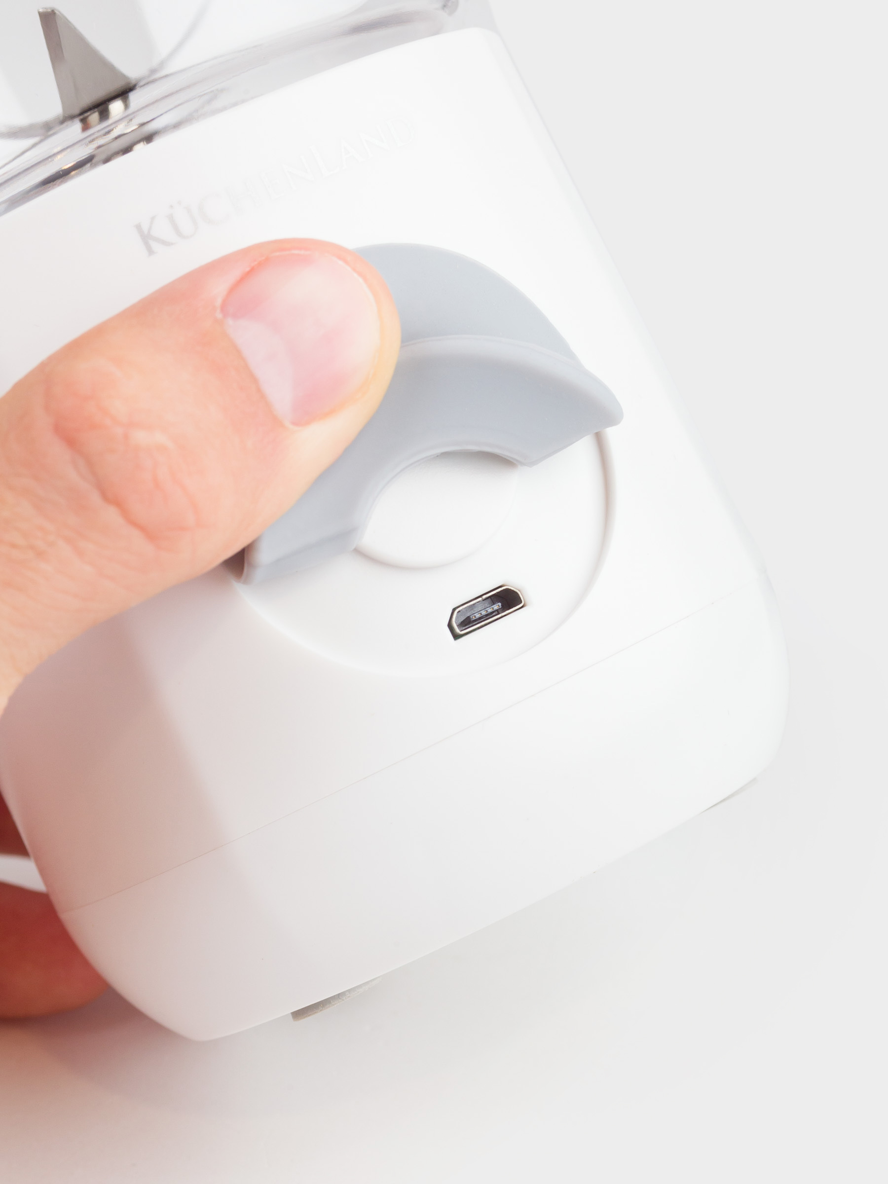 Блендер персональный, 500 мл, 35 Вт, портативный, заряжаемый, пластик/сталь, белый, Handy, image-4