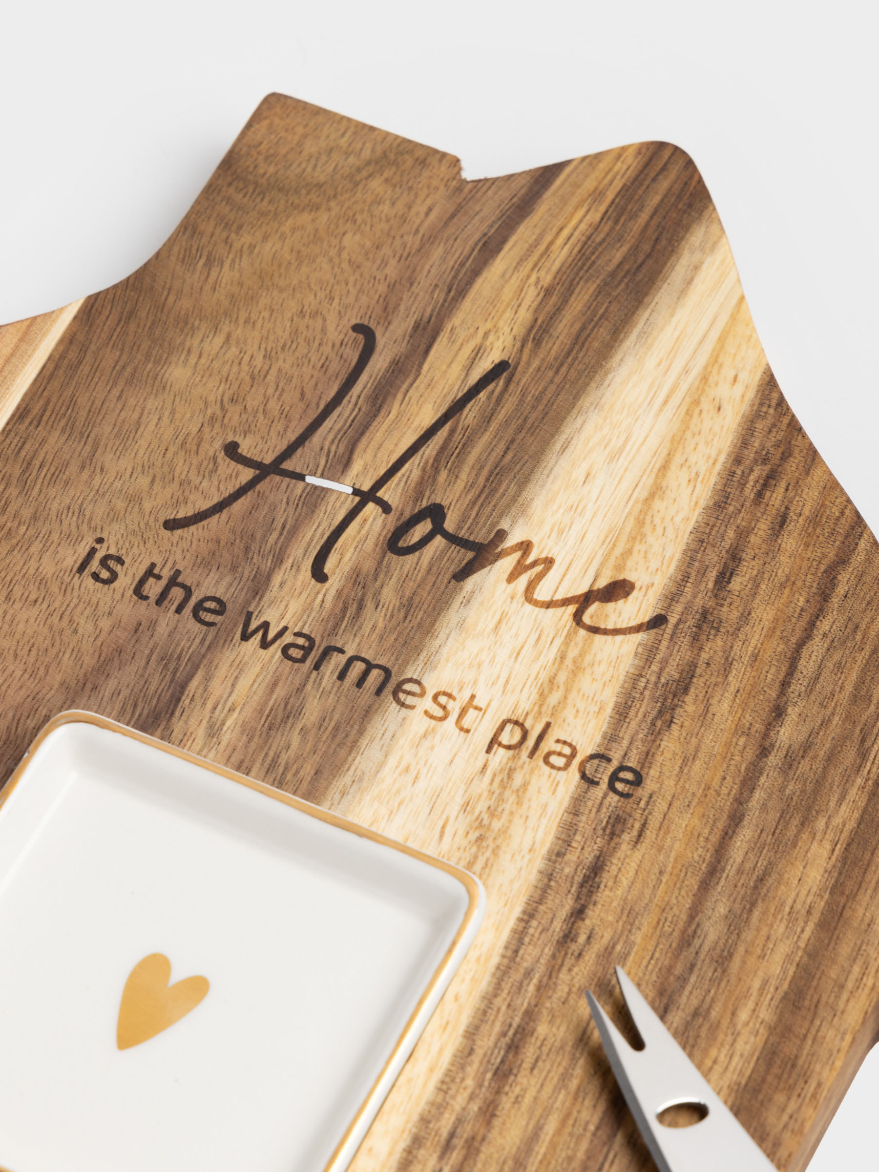 Набор для сыра, 3 пр, доска-блюдо/пиала, сталь/дерево/керамика, Домик, Noble tree, image-4