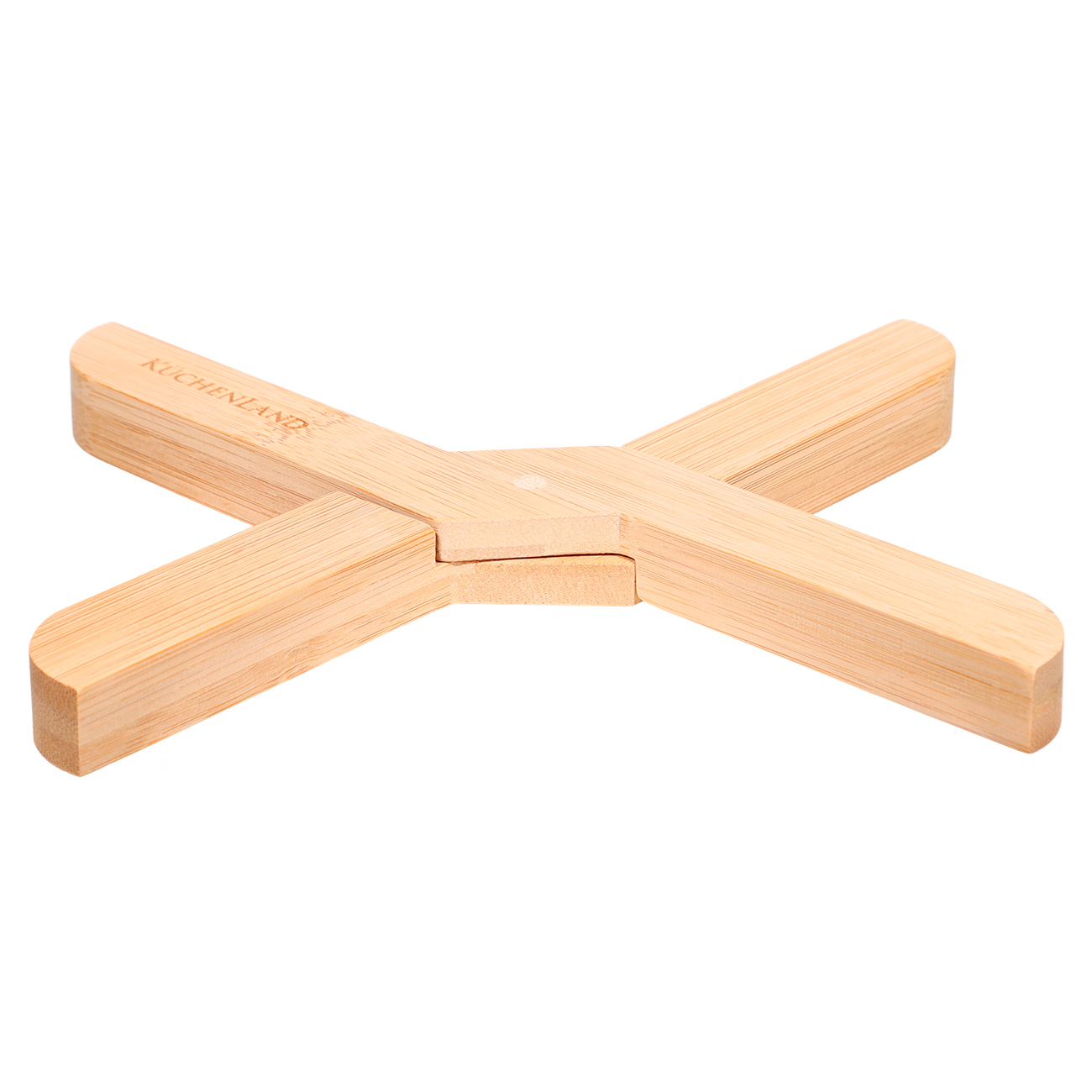 Подставка под горячее, 20 см, складная, бамбук, Bamboo, image-1