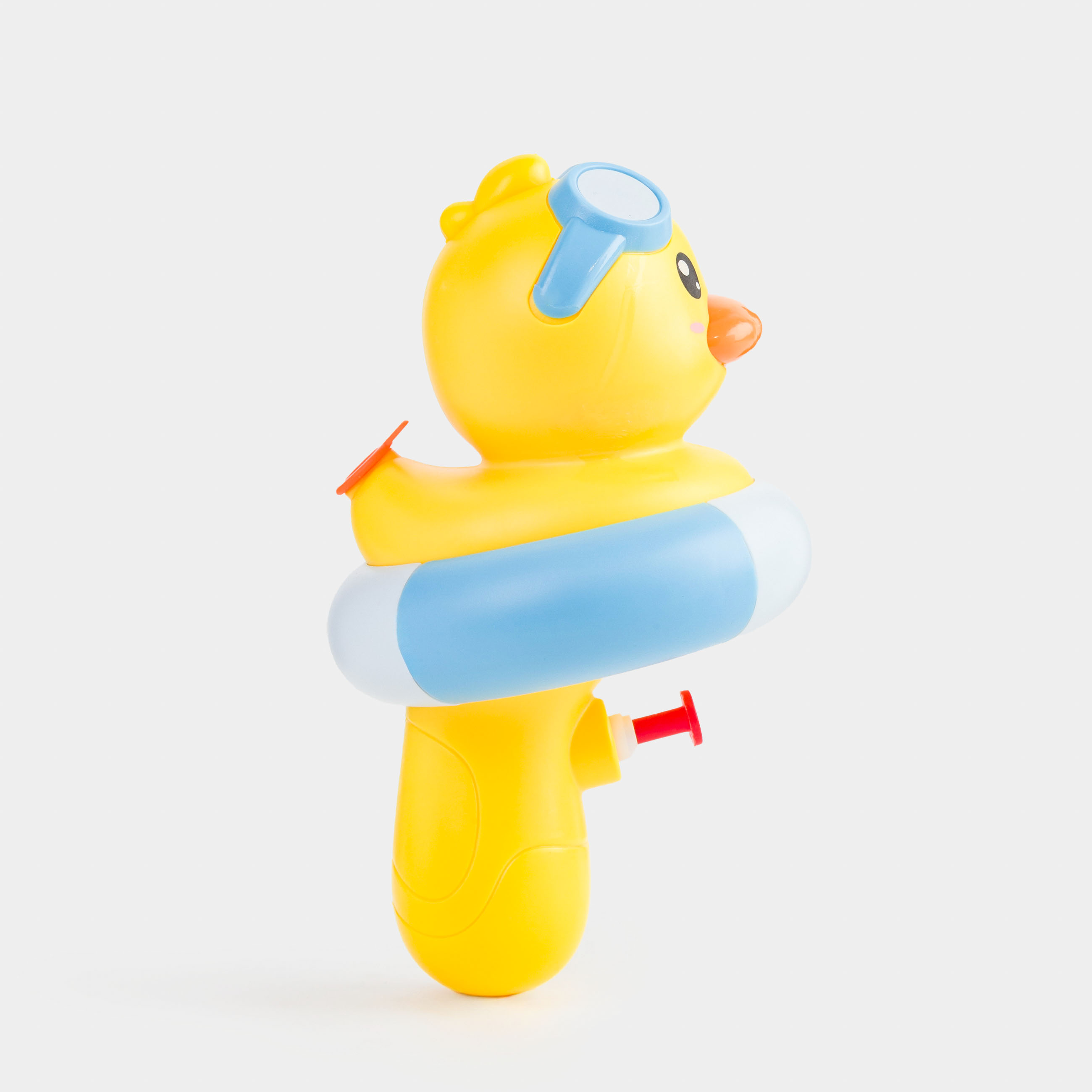Пистолет водяной, 19 см, пластик, желтый, Утенок в круге, Duck yellow