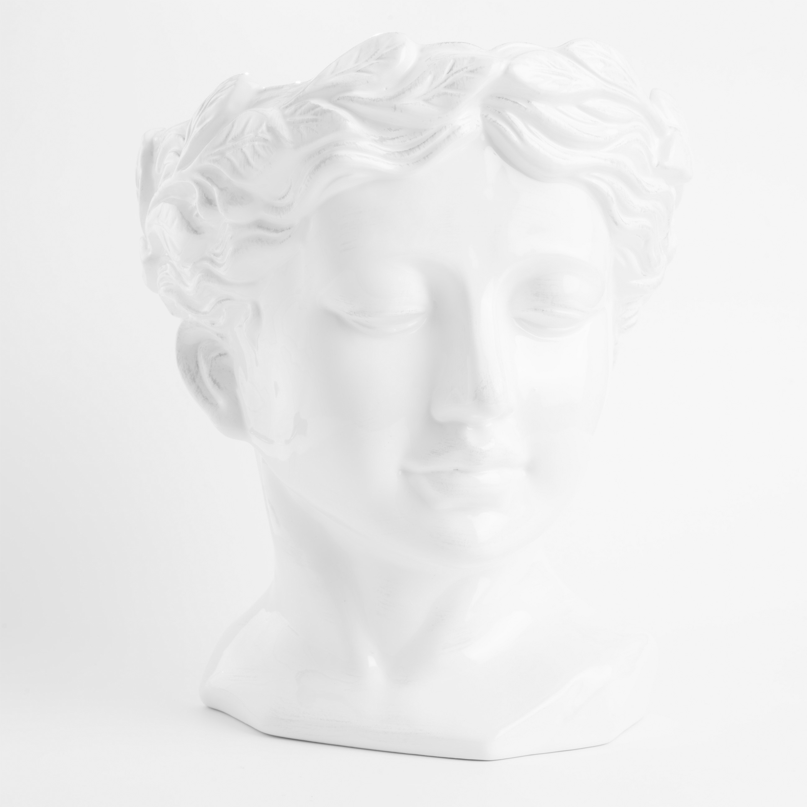 Ваза для цветов, 29 см, декоративная, керамика, белая, Афродита, Olympus изображение № 2