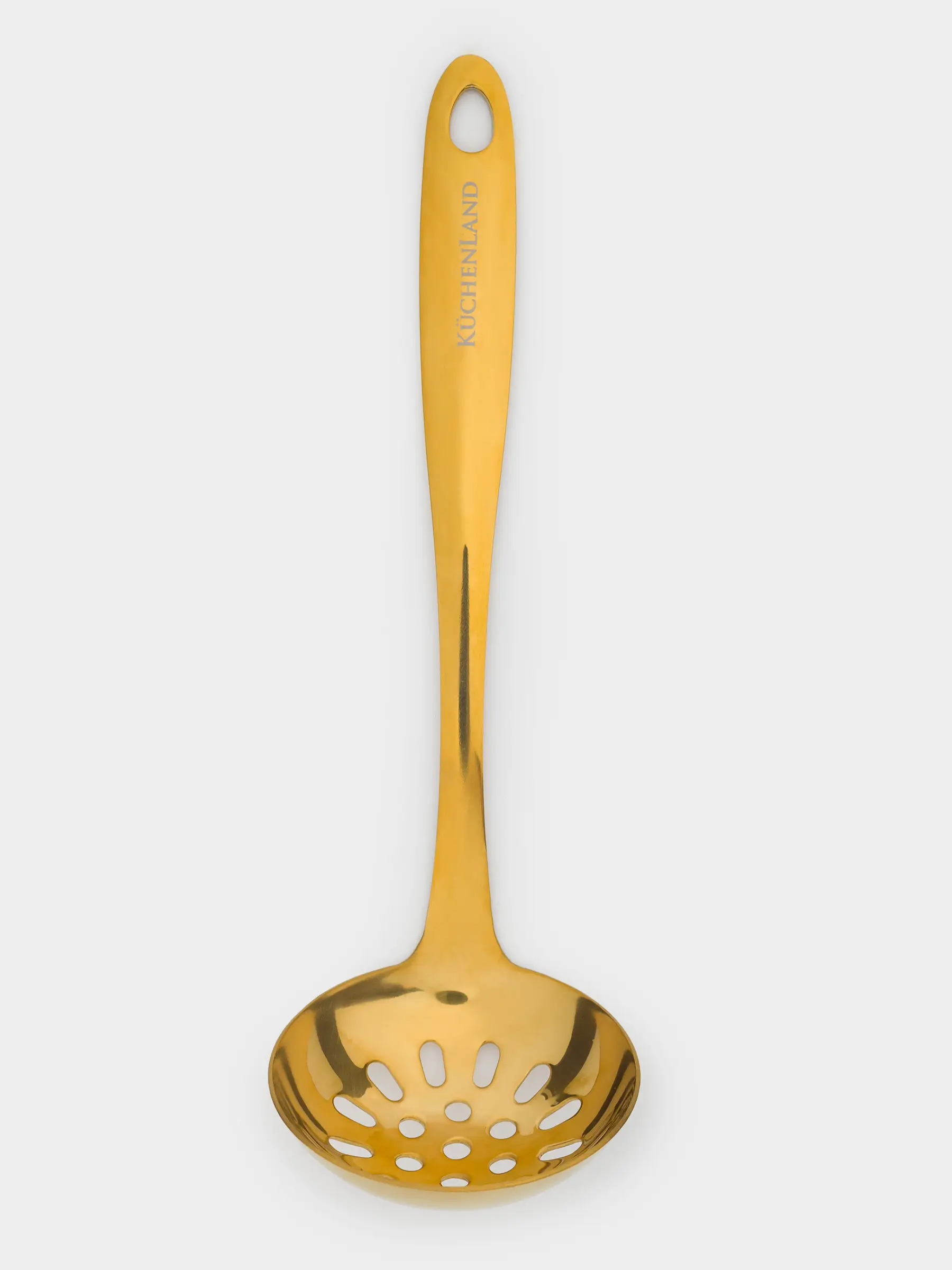 Шумовка, 24 см, сталь, золотистая, Palatial