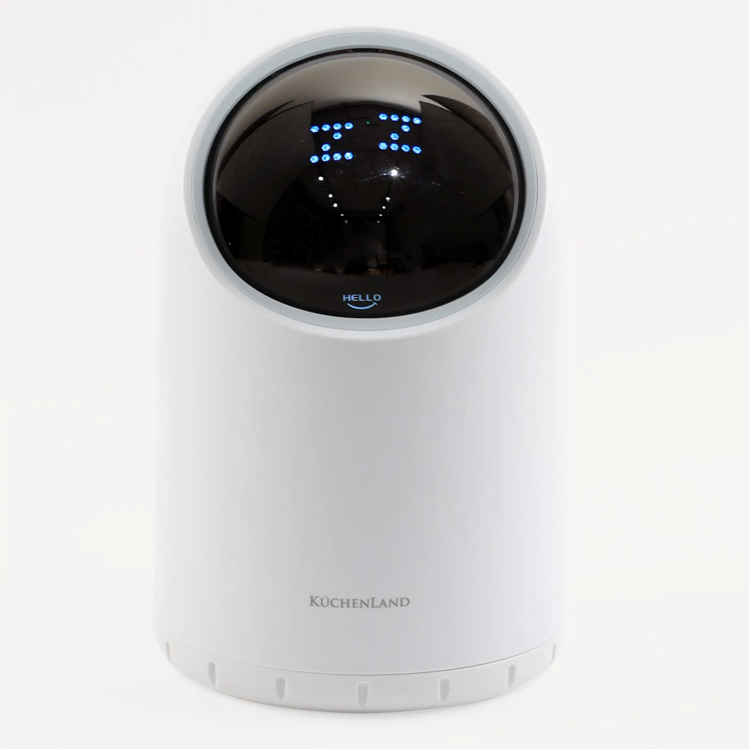 Ведро для мусора, 2 л, сенсорное, пластик, круглое, белое, Робот, Bin robot, image-0